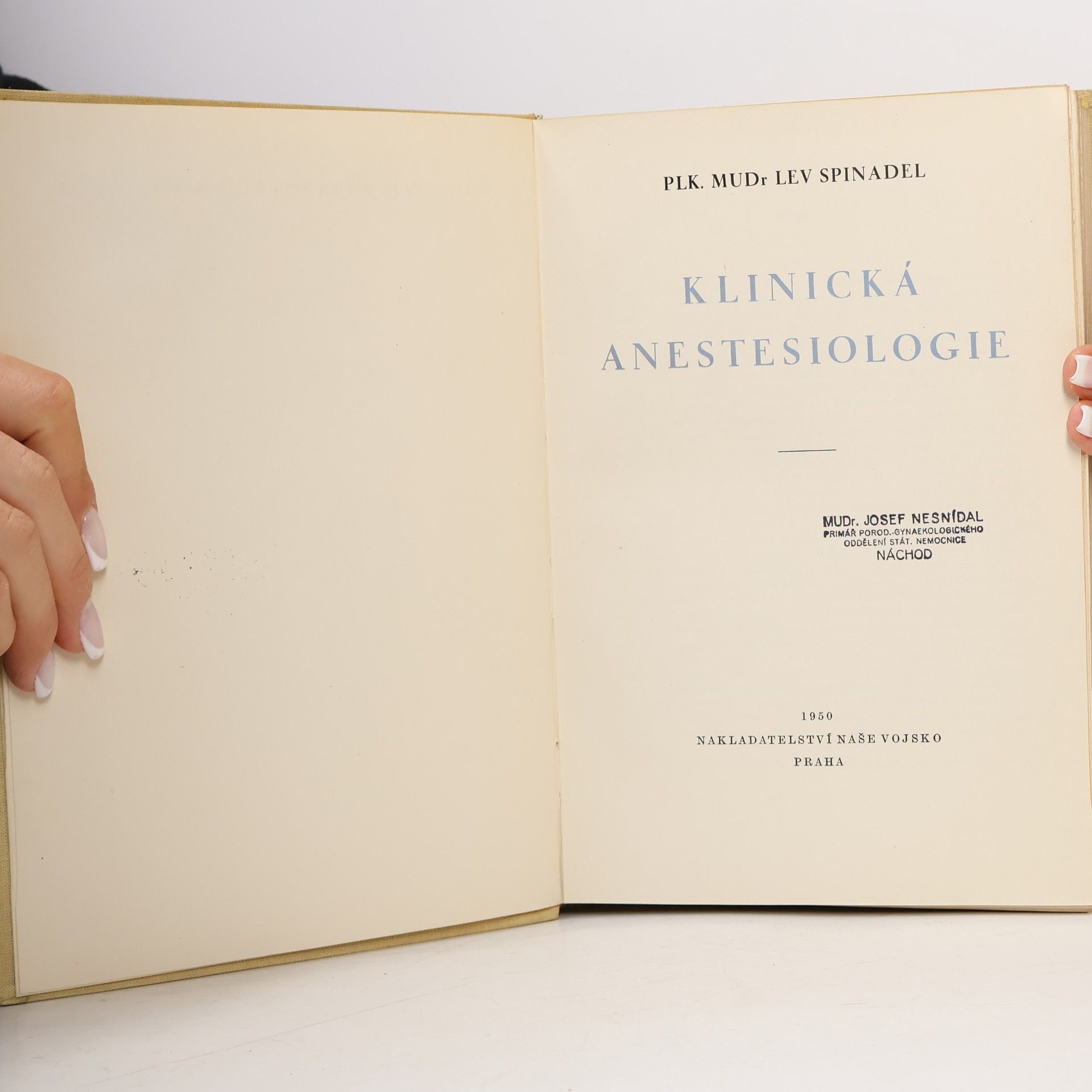 Lev Spinadel Klinická anestesiologie