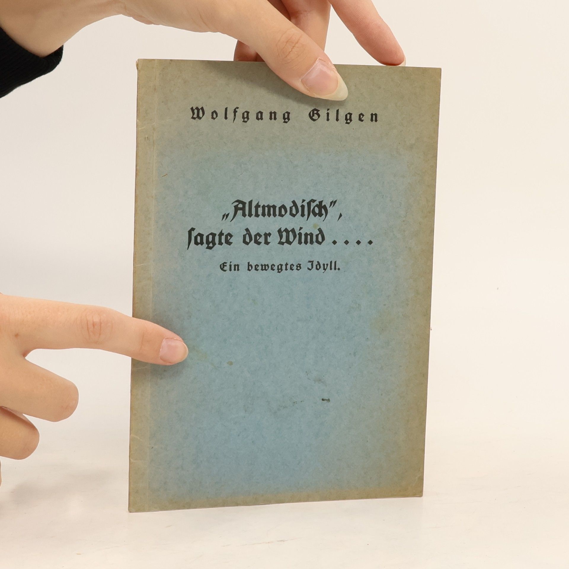 Wolfgang Gilgen „Altmodisch“, sagte der Wind…