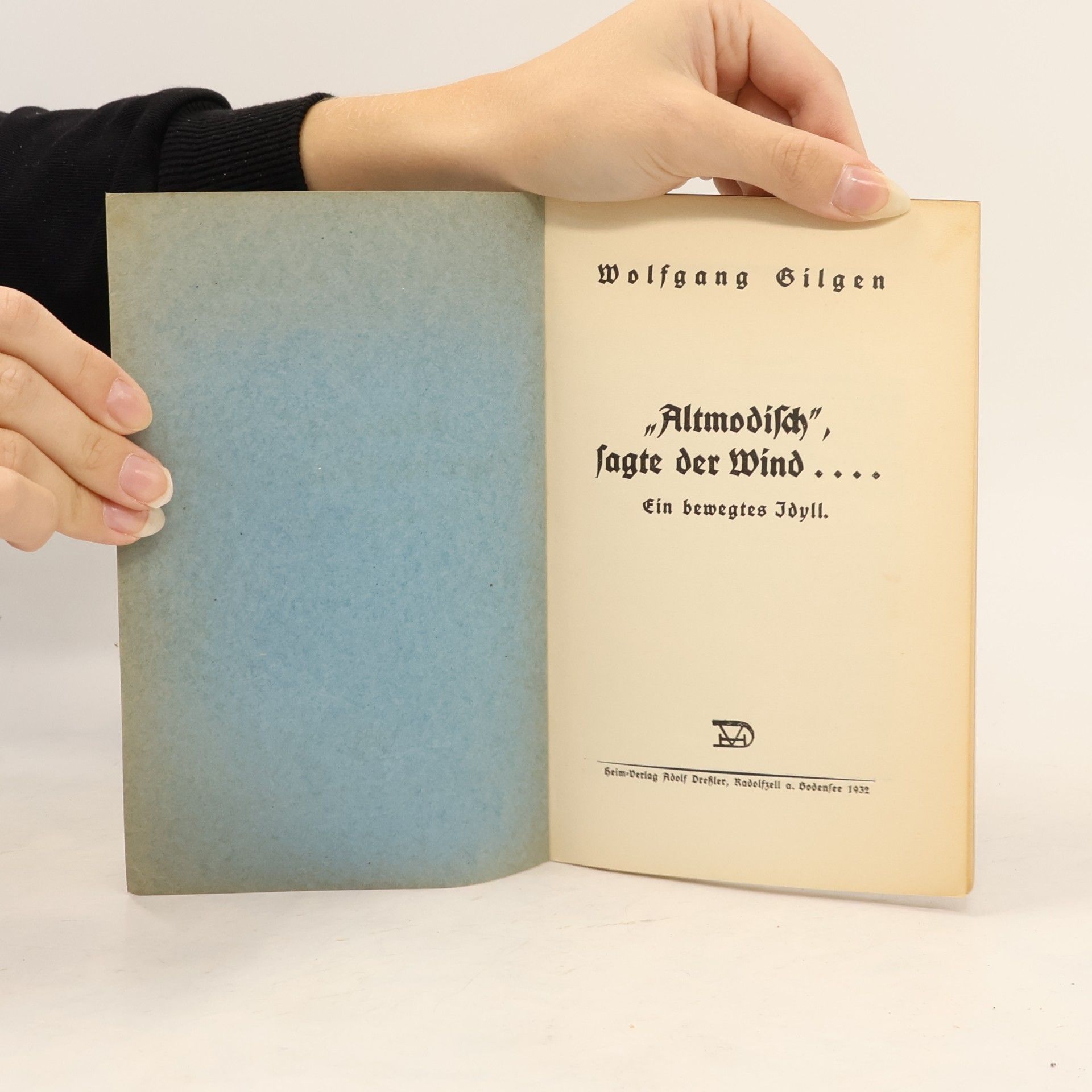 Wolfgang Gilgen „Altmodisch“, sagte der Wind…