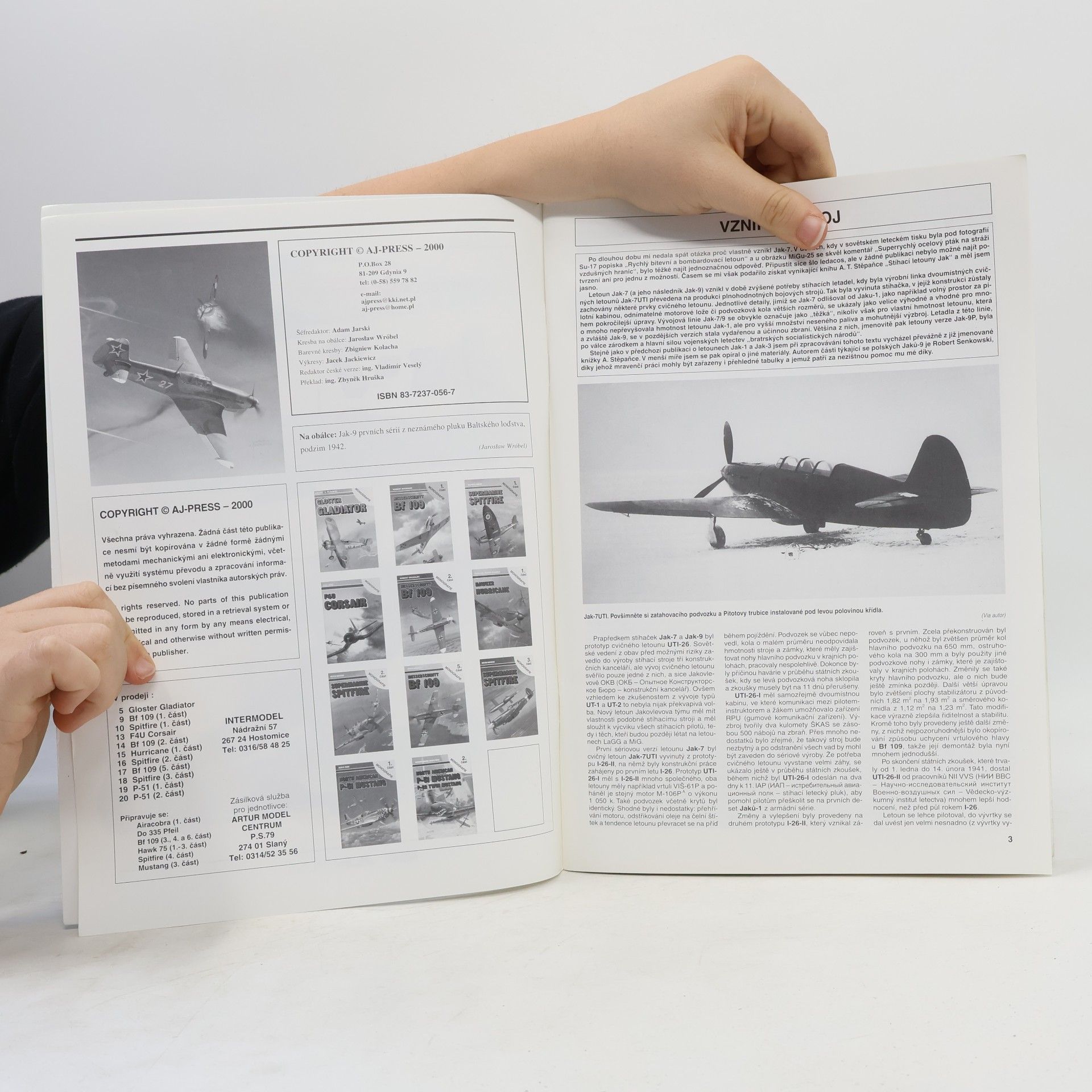 Robert Bock Jak-7 Jak-9 Monografie