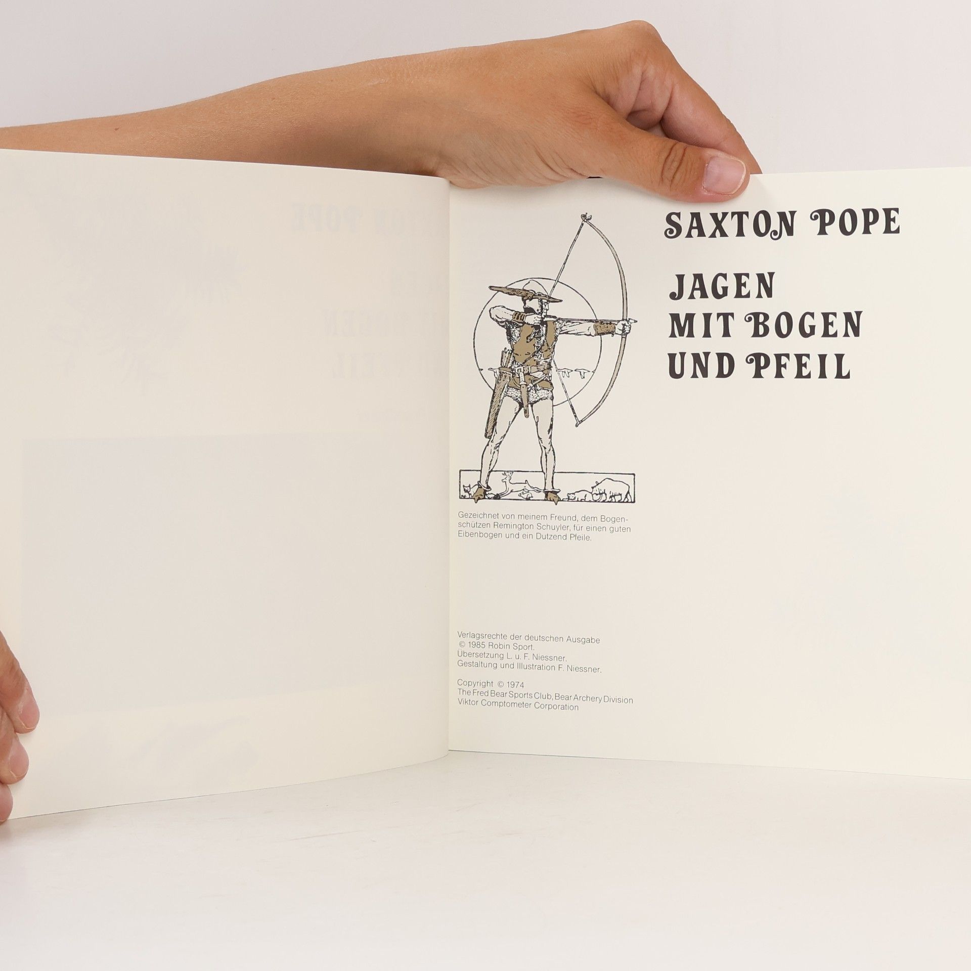 Saxton Pope Jagen mit Bogen und Pfeil