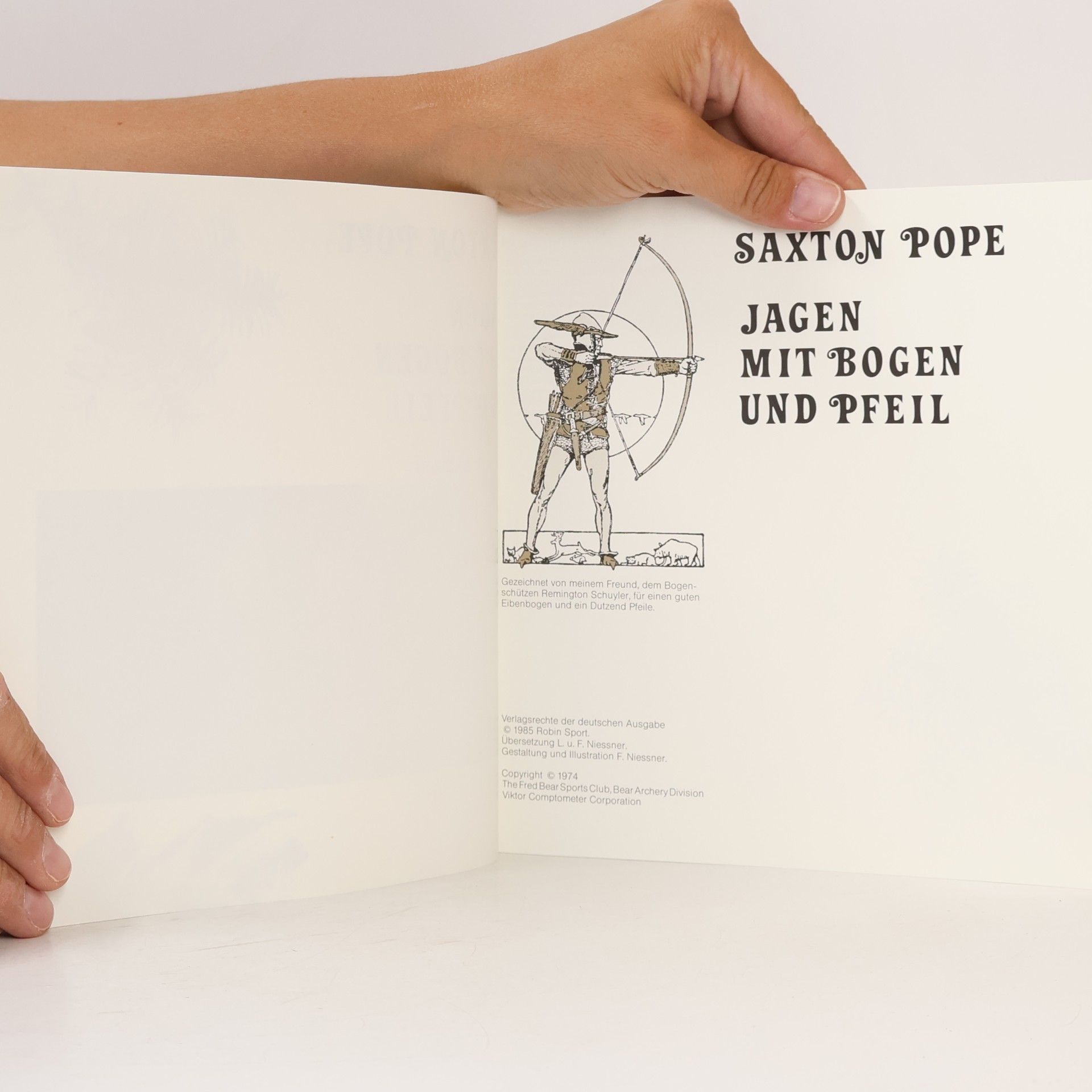 Saxton Pope Jagen mit Bogen und Pfeil