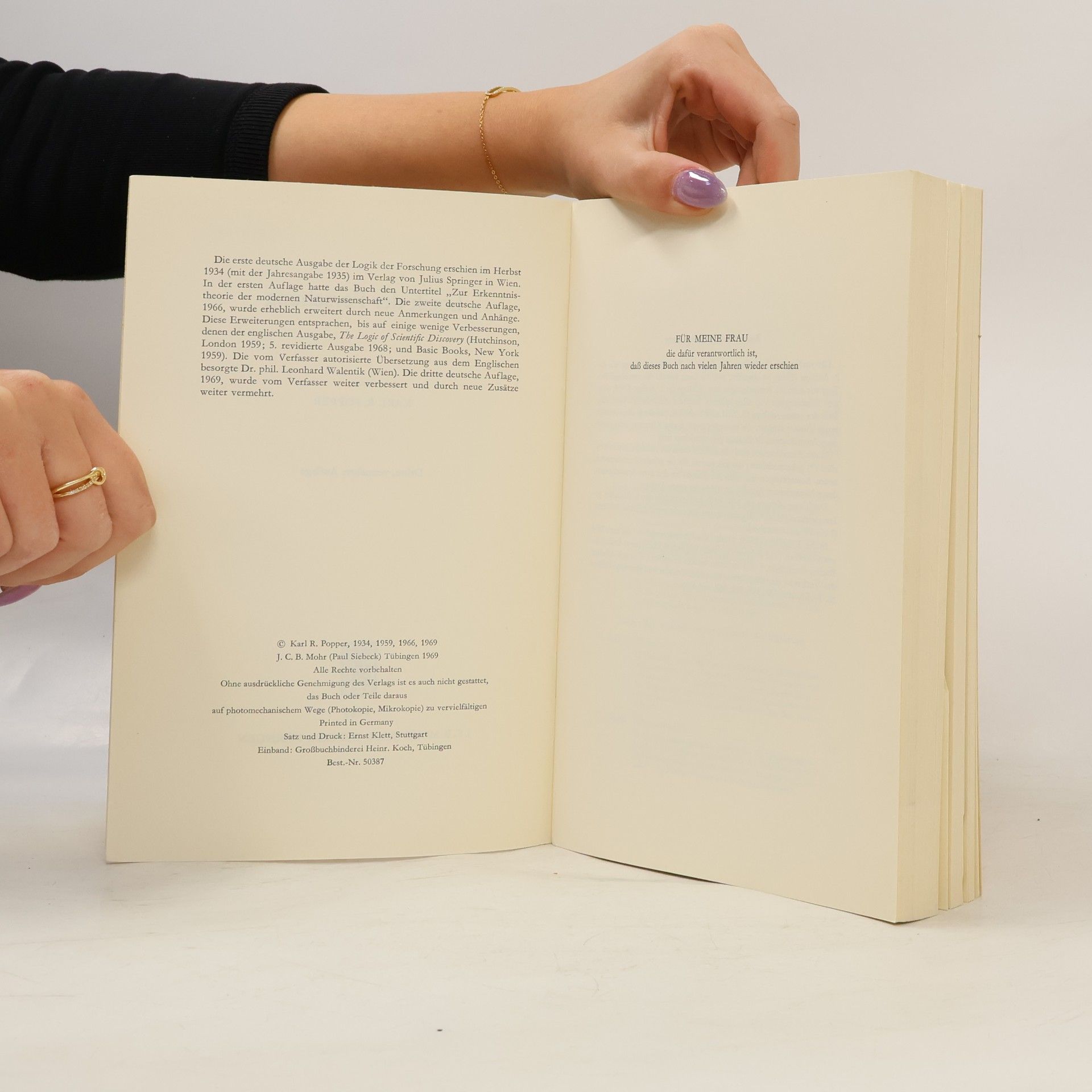 Karl Popper Logik der Forschung