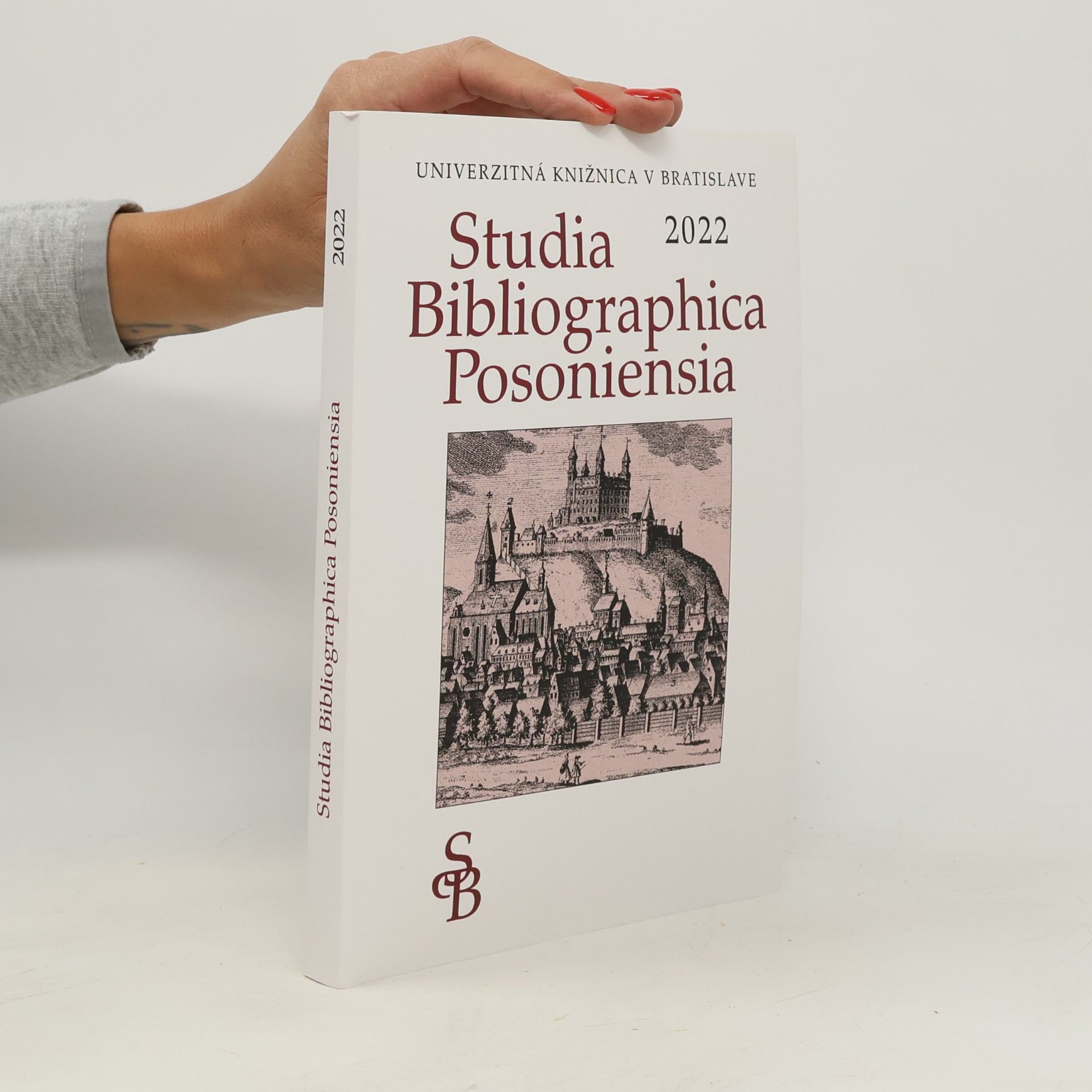 Miriam Ambrúžová Poriezová Studia Bibliographica Posoniensia 2022
