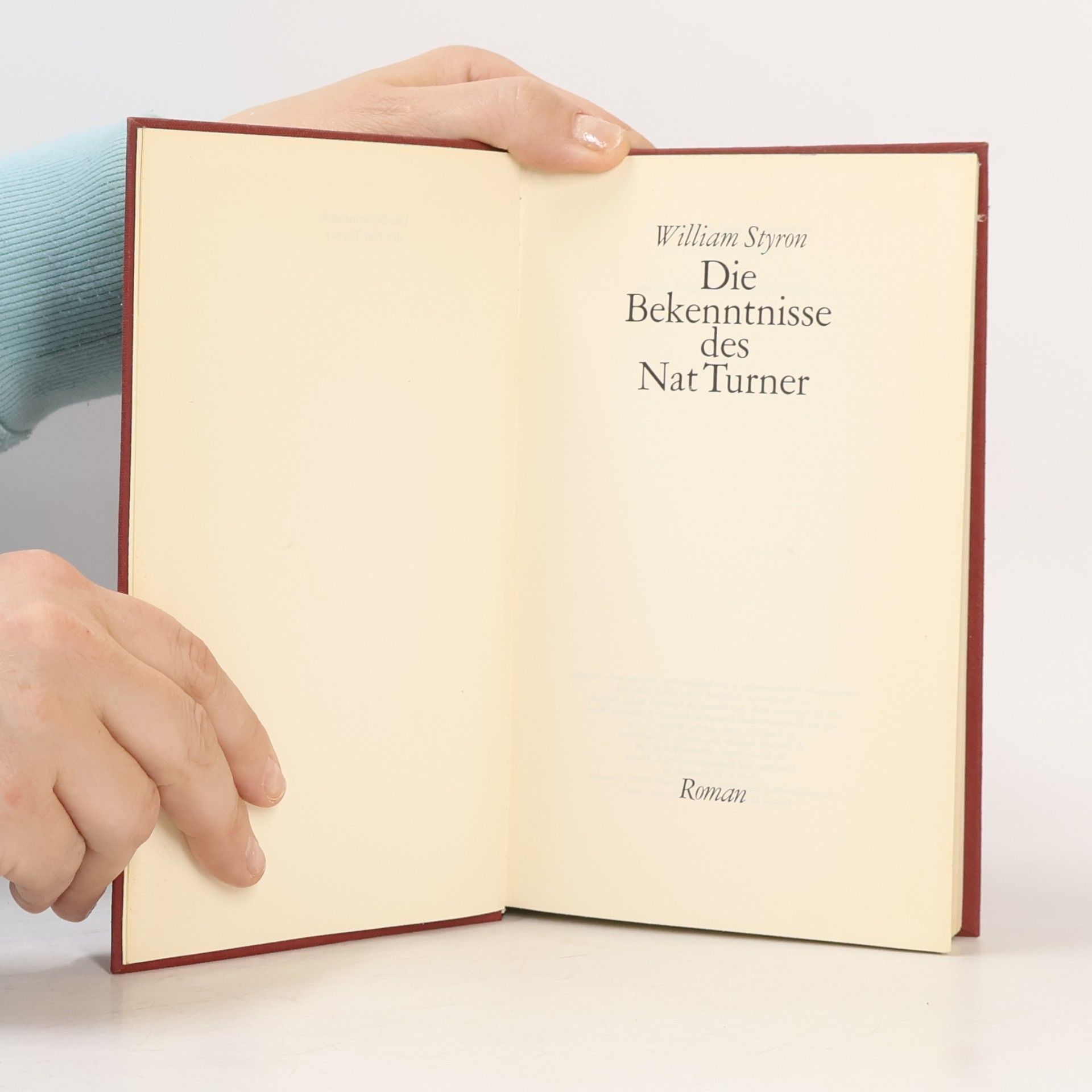 William Styron Die Bekenntnisse des Nat Turner