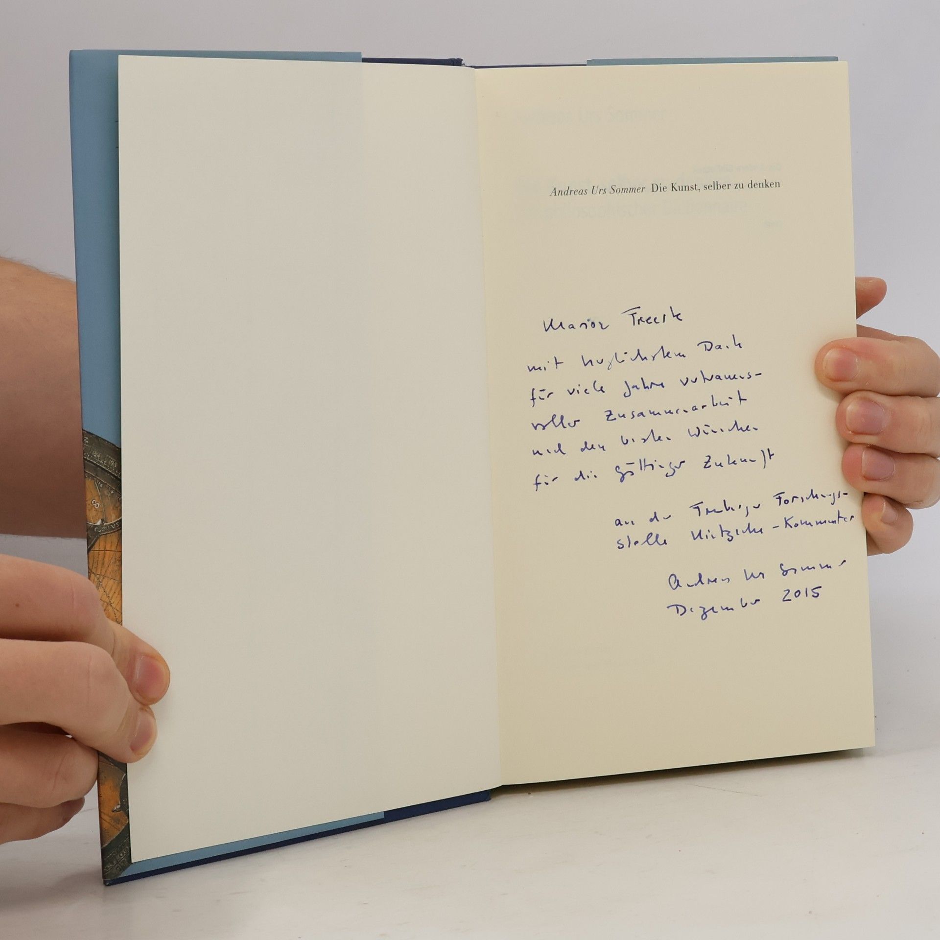 Andreas Urs Sommer Die Kunst, selber zu denken