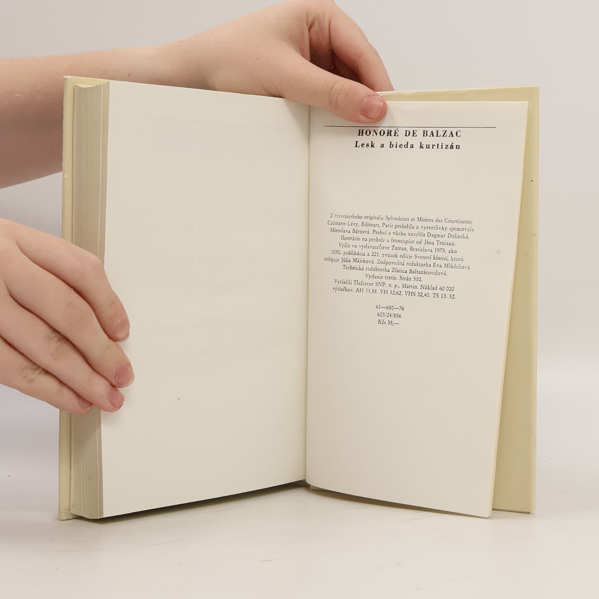 Honoré de Balzac Lesk a bieda kurtizán