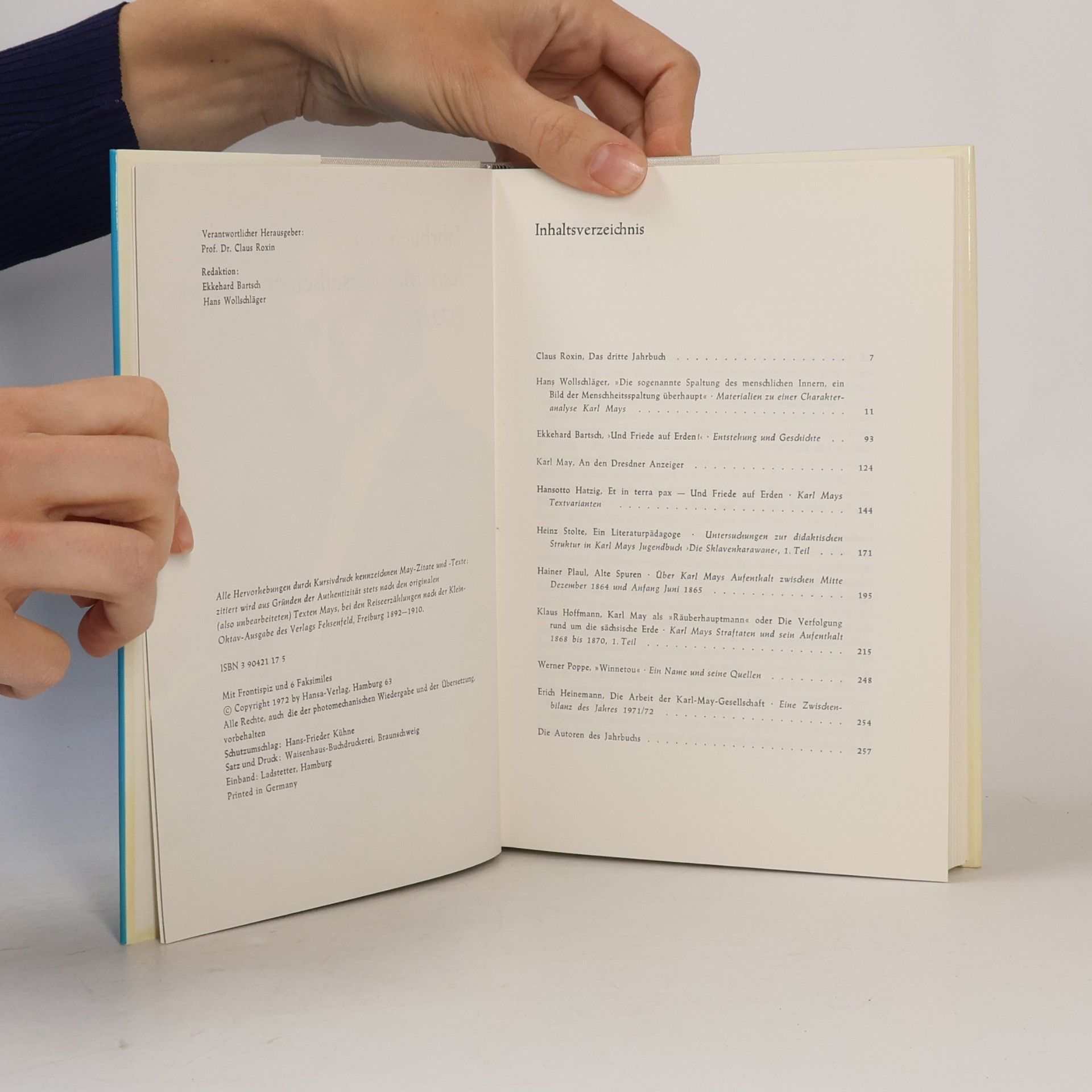 Karl May Jahrbuch der Karl-May-Gesellschaft 1972/73