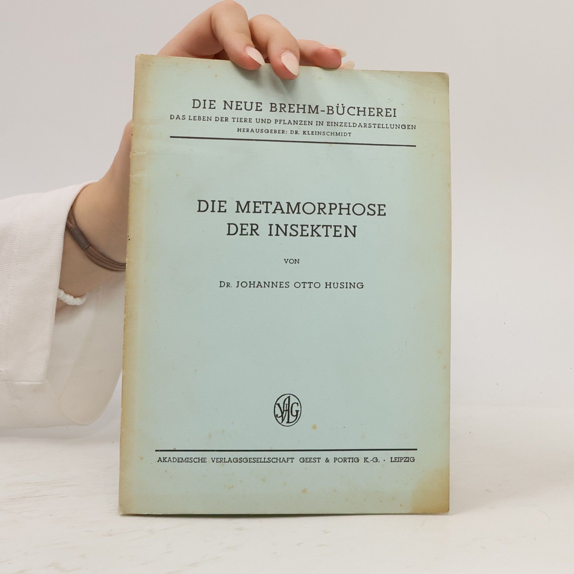 Dr. Johannes Otto Hüsing Die Metamorphose der Insekten