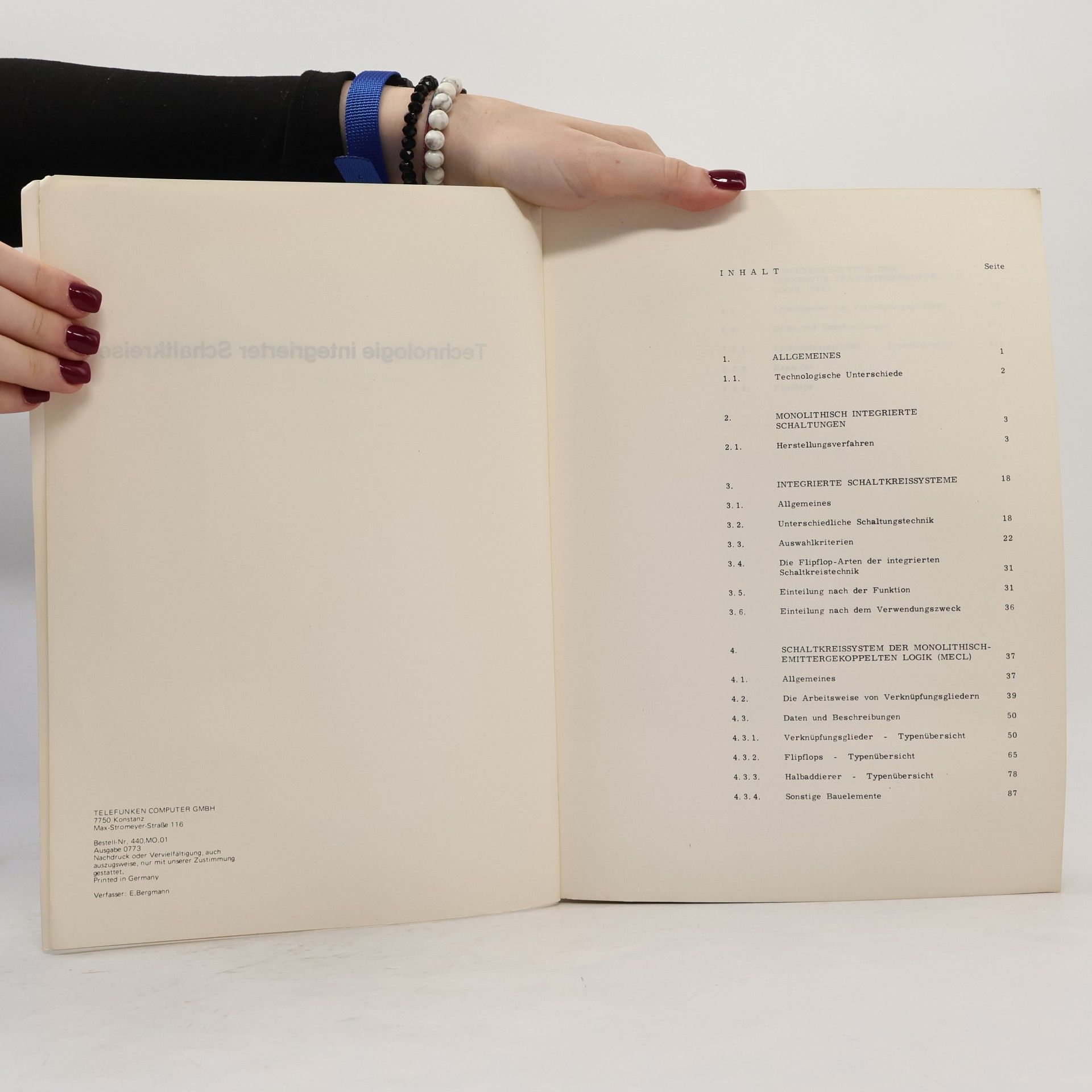 E.Bergmann Technologie integrierter Schaltkreise