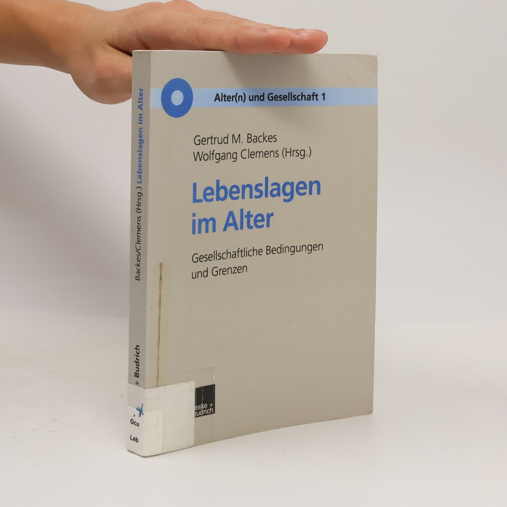 Gertrud Backes Lebenslagen im Alter