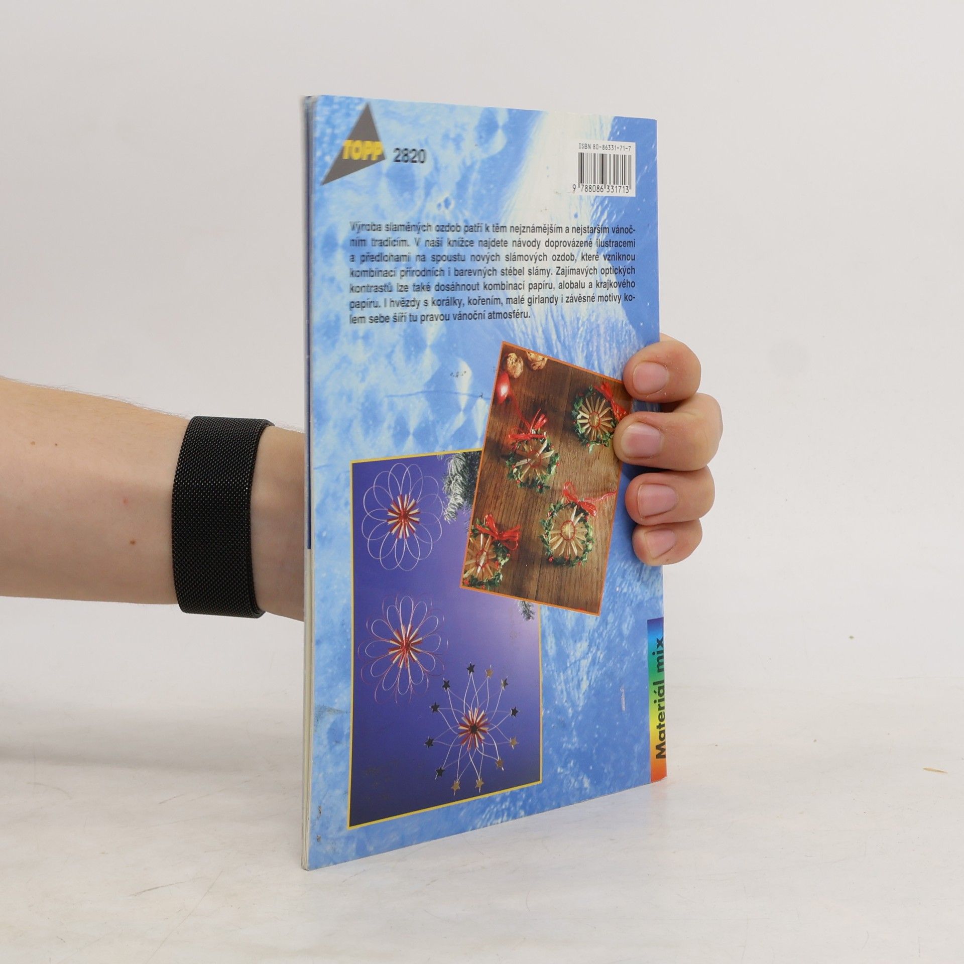 Michael Altmeyer Barevné vánoční hvězdy ze slámy