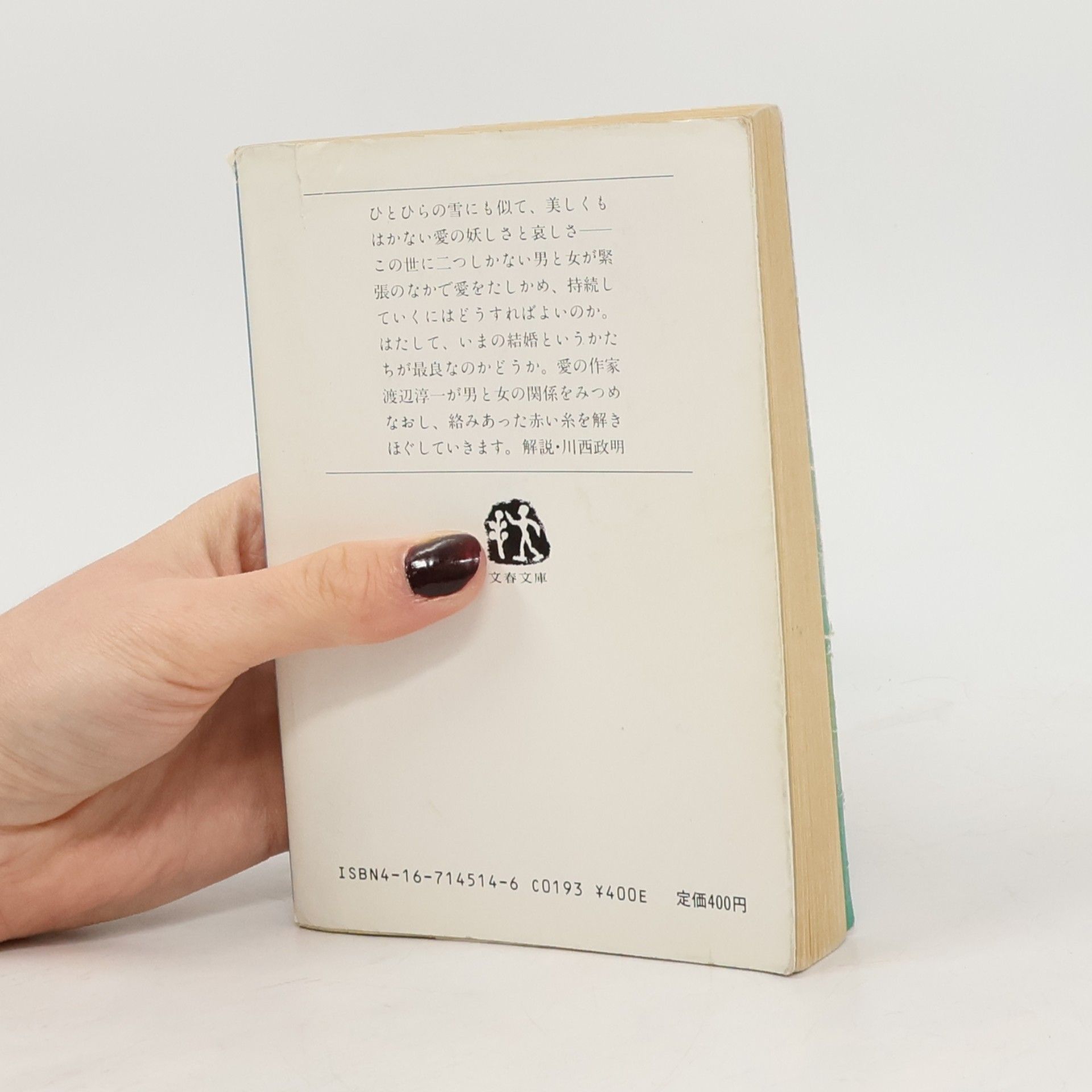 Jun'ichi Watanabe 文春文庫: ひとひらの雪〈下〉