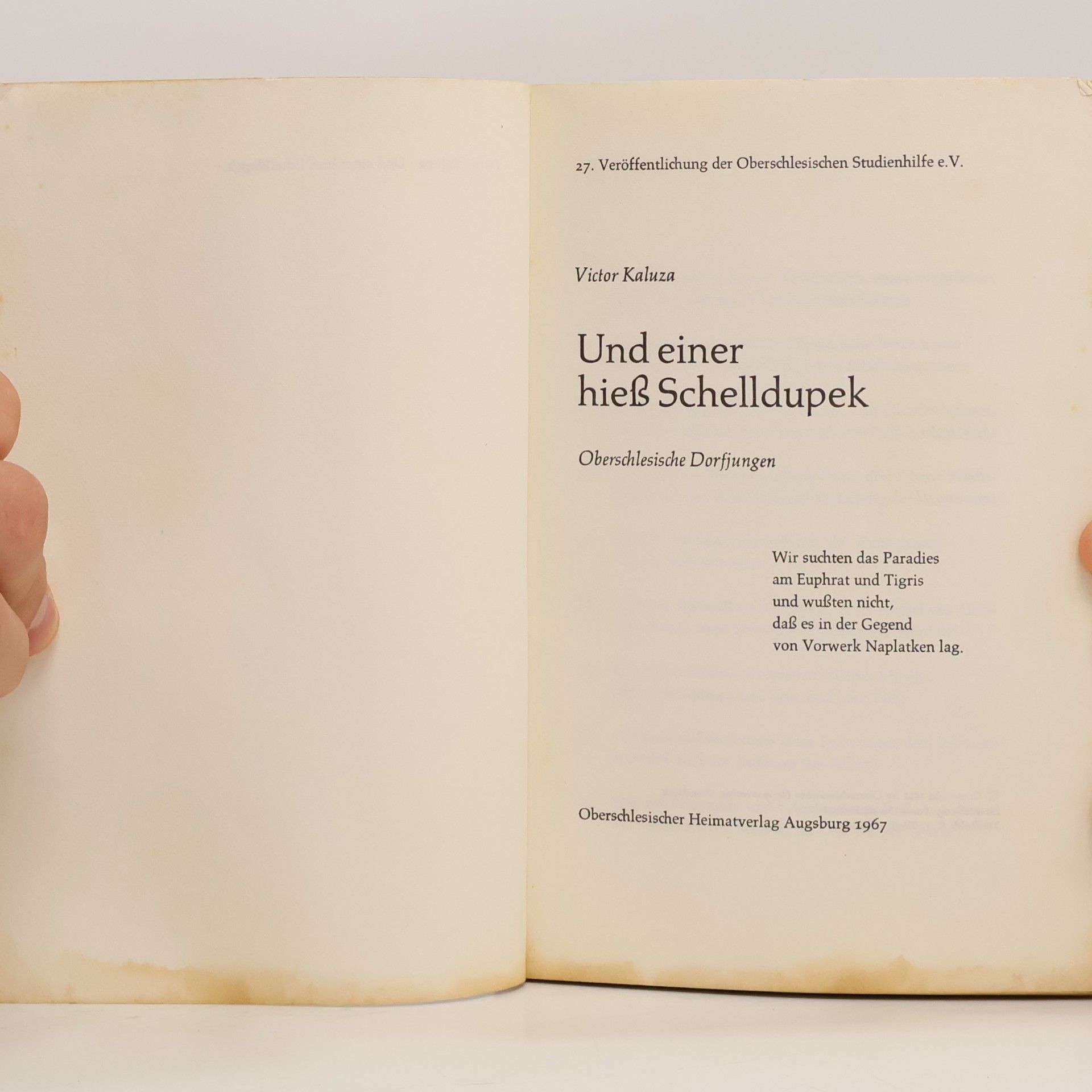 Victor Kaluza Und einer hieß Schelldupek