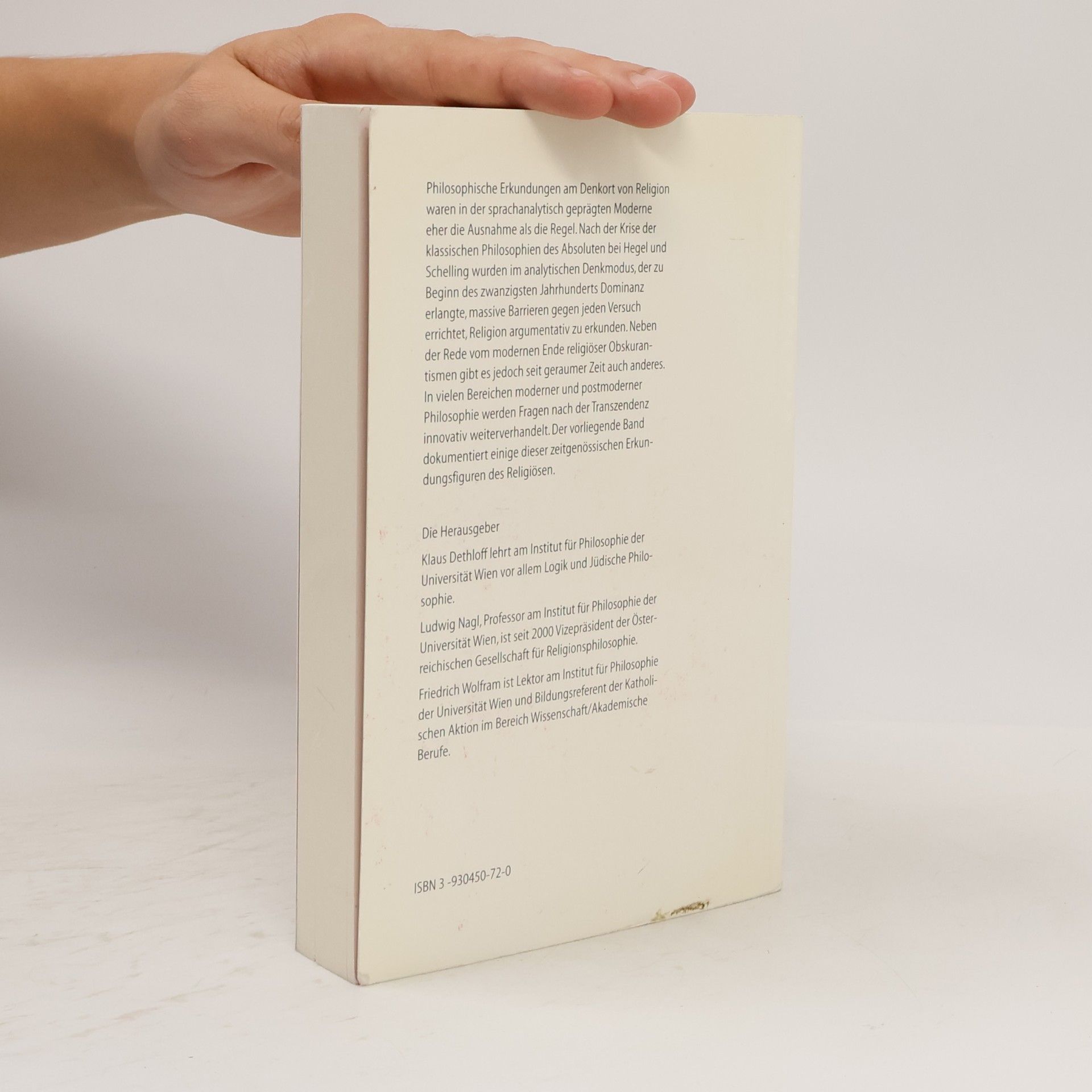 Klaus Dethloff Religion, Moderne, Postmoderne