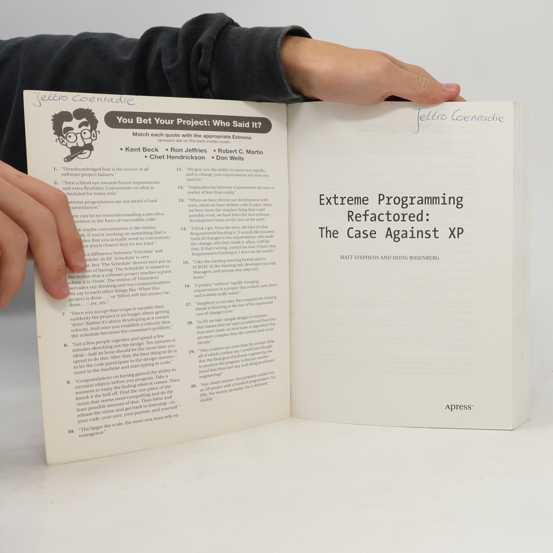 Doug Rosenberg Extreme Programming Refactored