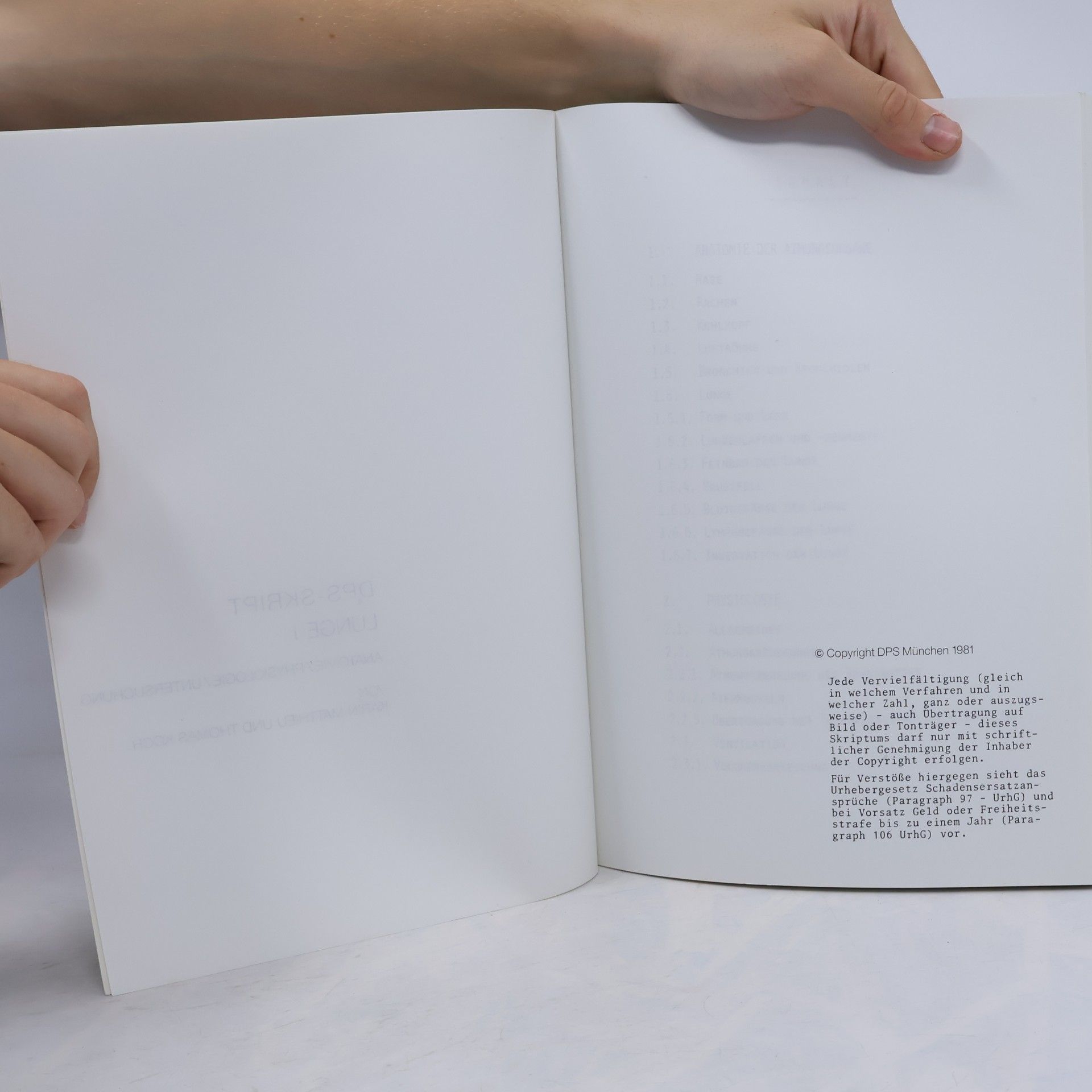 Autorenkollektiv Medizinische Skripten: Lunge I