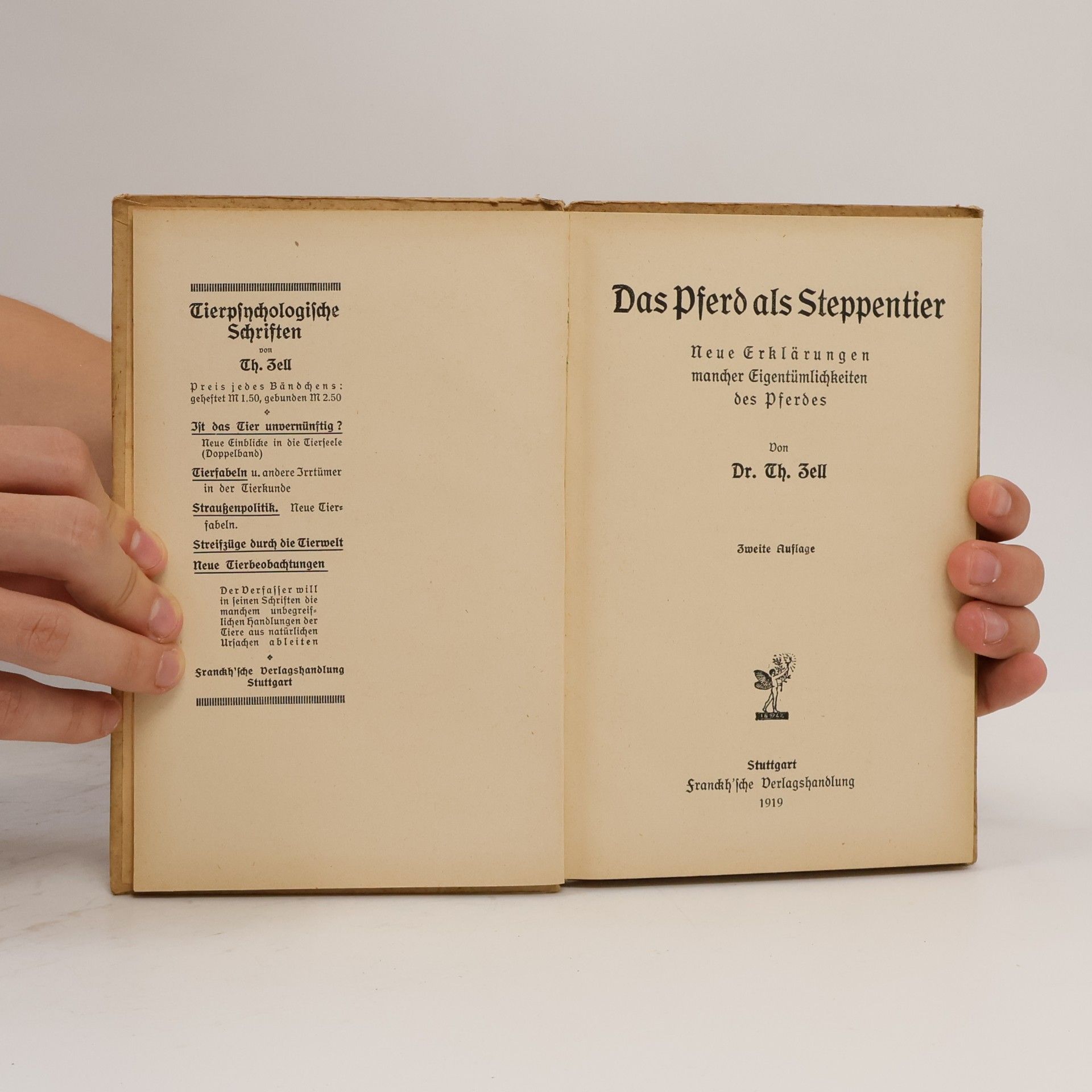 Th Dr. Zell Das Pferd als Steppentier
