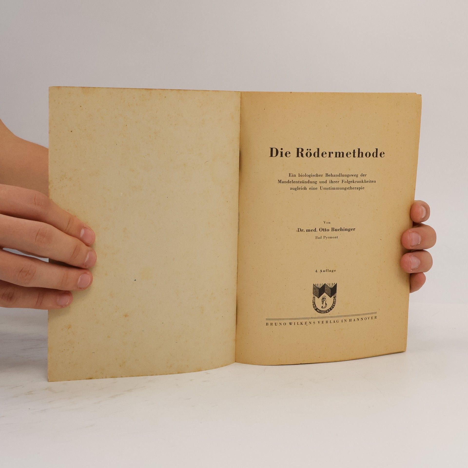 Dr. Med. Otto Buchinger Die Rödermethode