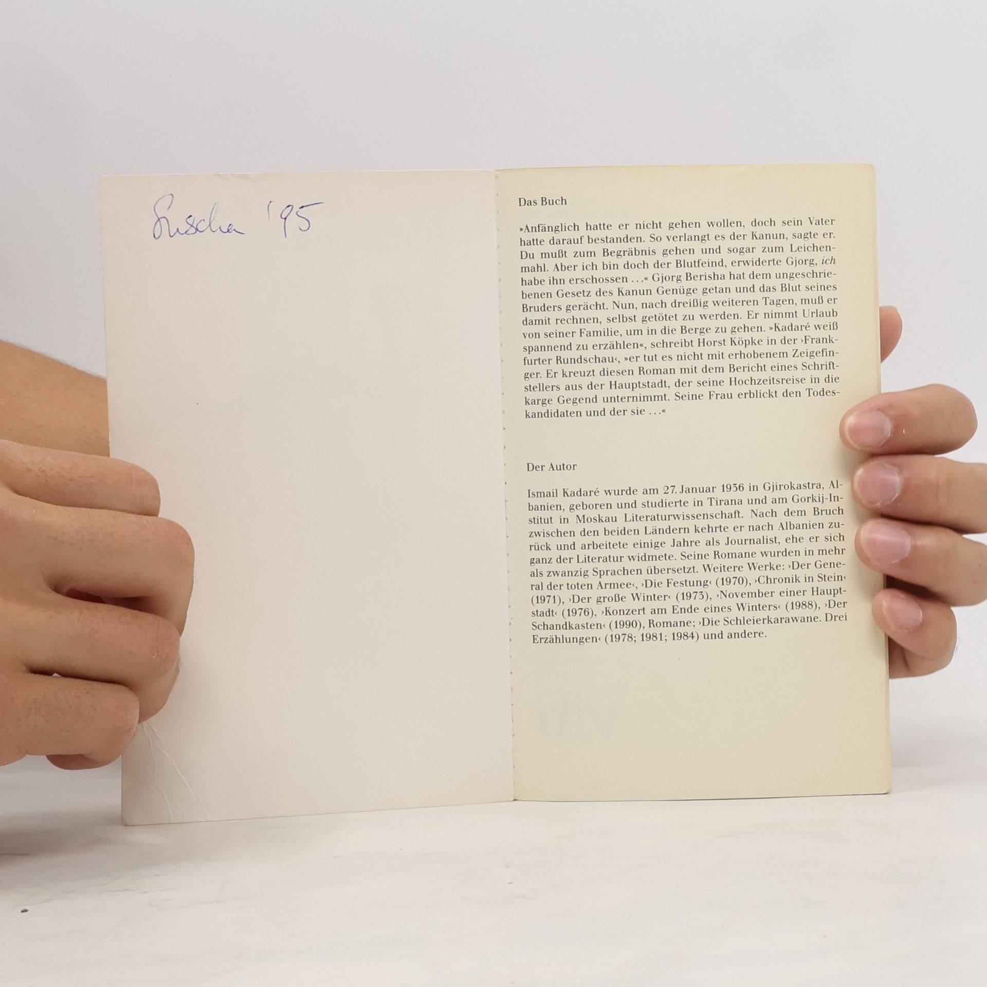 Ismail Kadare Der zerrissene April