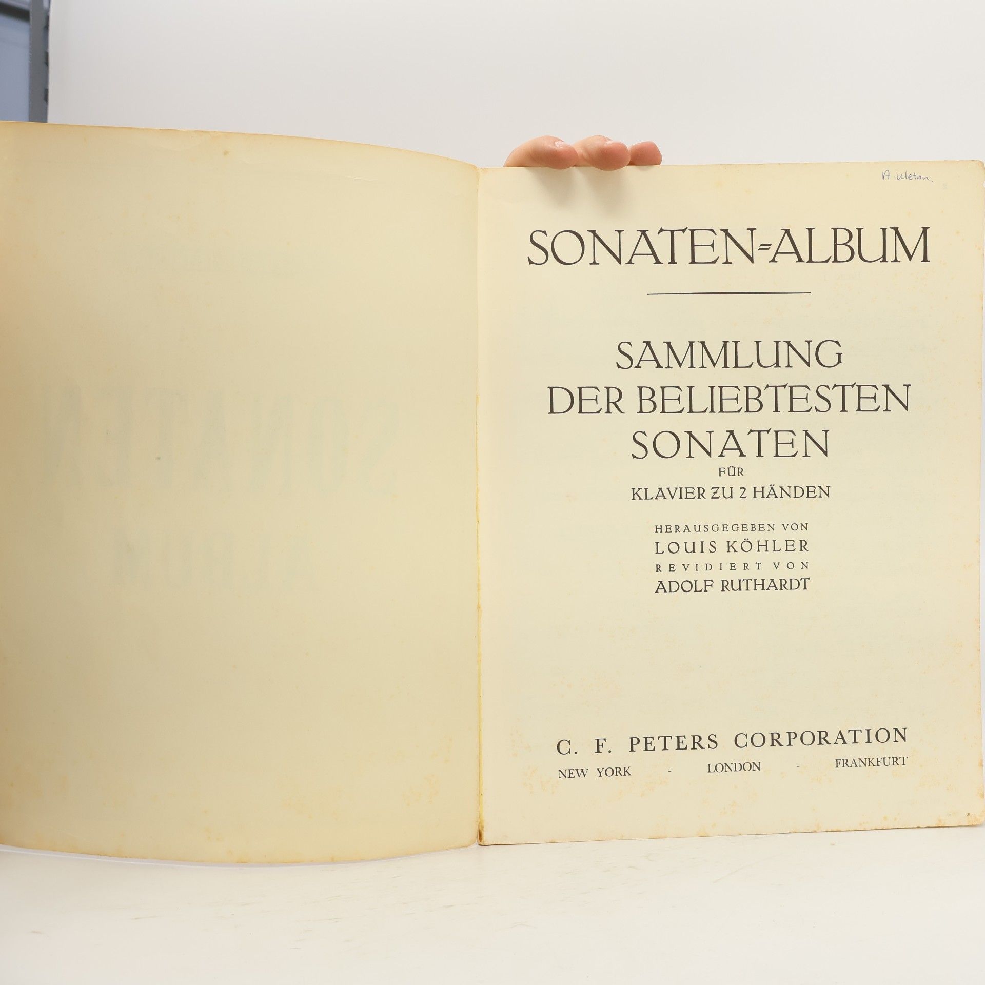 Louis Köhler Sonaten Album Band I