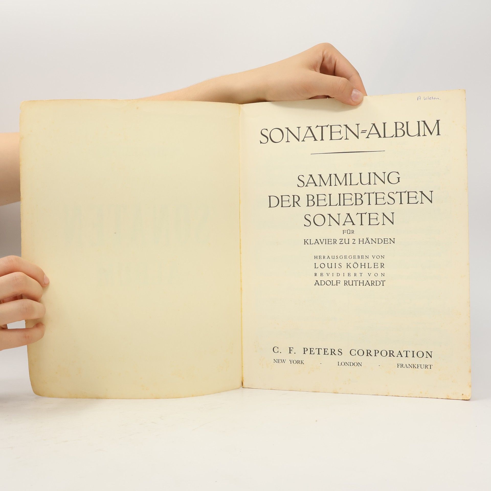 Louis Köhler Sonaten Album Band I