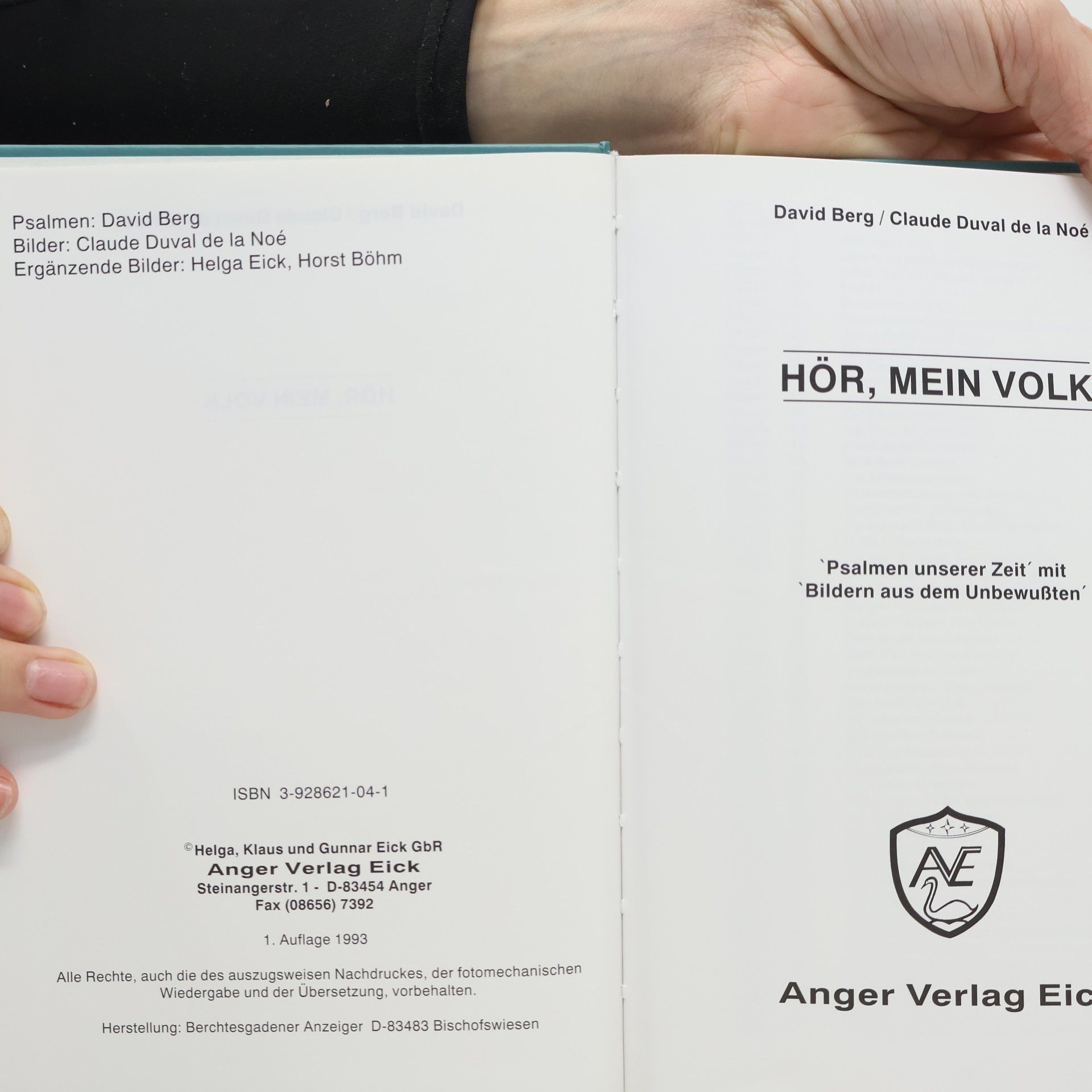 David Berg Hör, mein Volk: Psalmen unserer Zeit