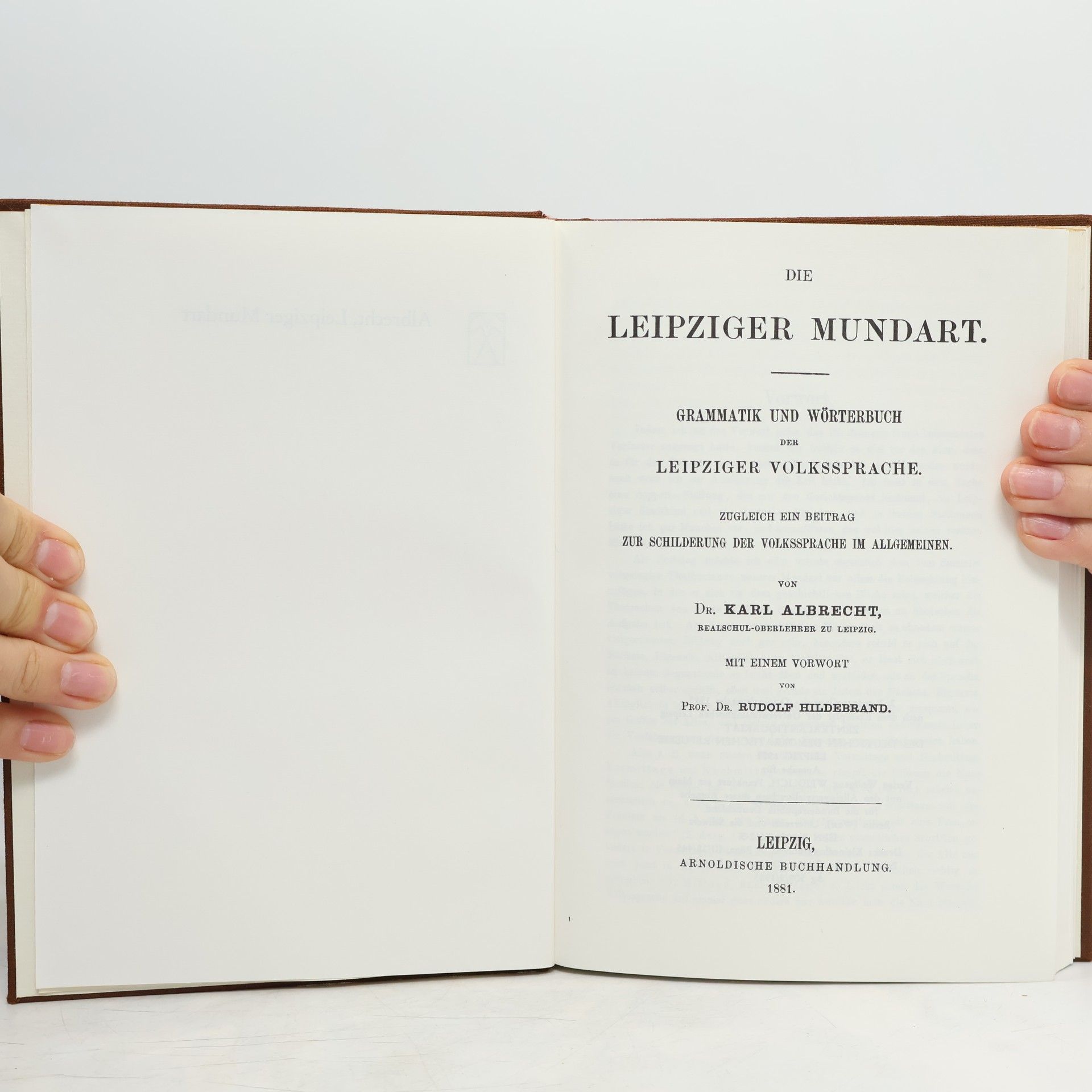 Dr. Karl Albrecht Leipziger Mundart