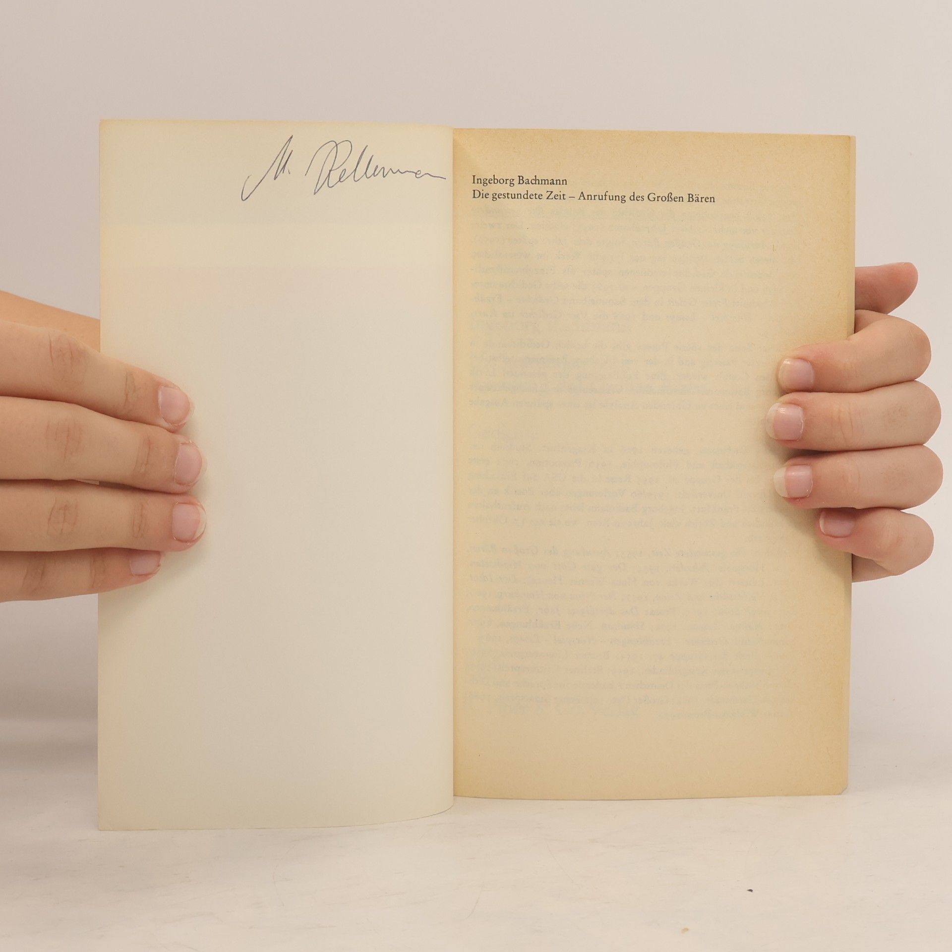 Ingeborg Bachmann Die gestundete Zeit