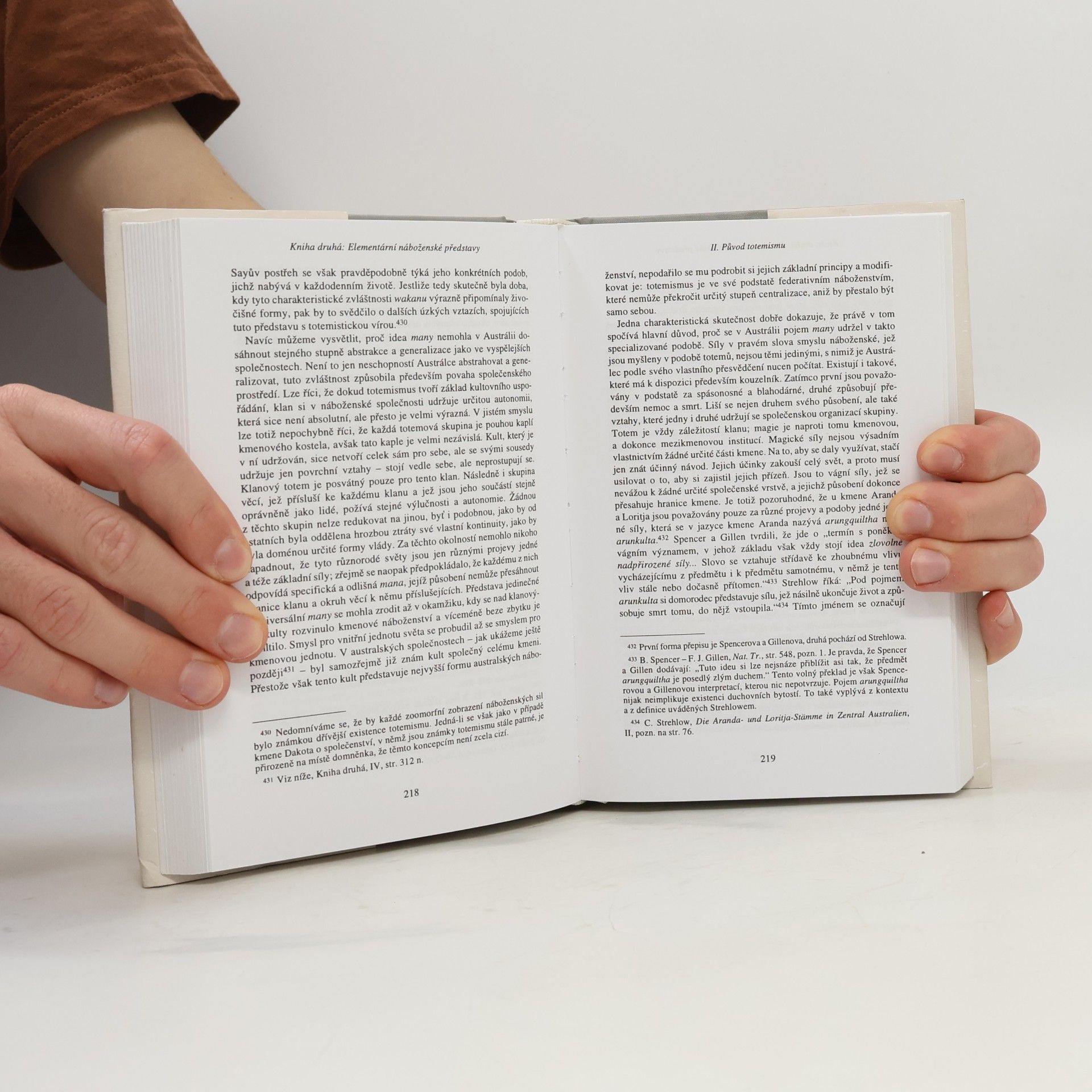Émile Durkheim Elementární formy náboženského života: Systém totemismu v Austrálii