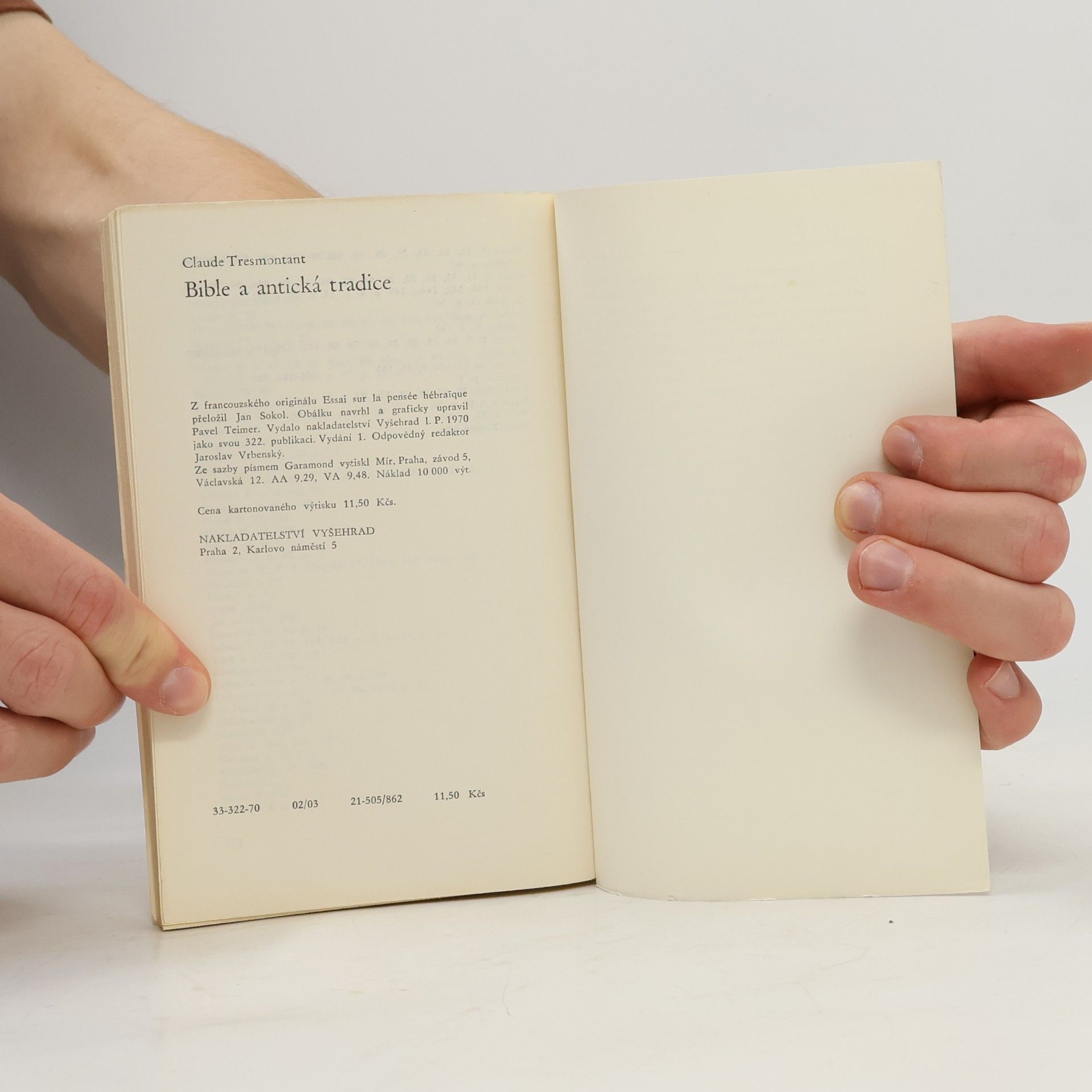 Claude Tresmontant Bible a antická tradice