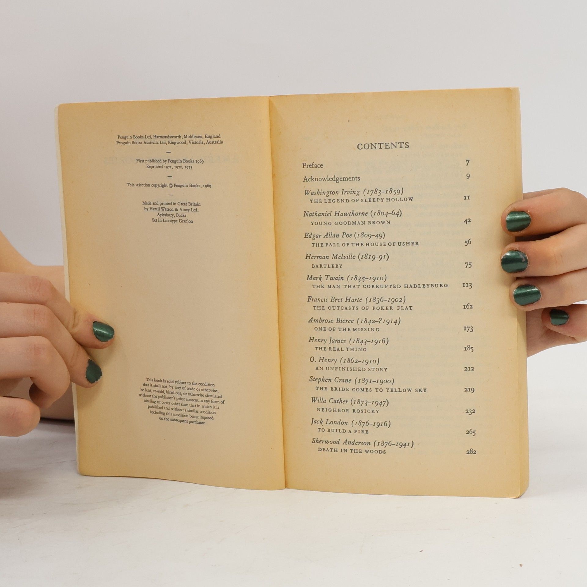 Irving The Penguin Book of American Short Stories