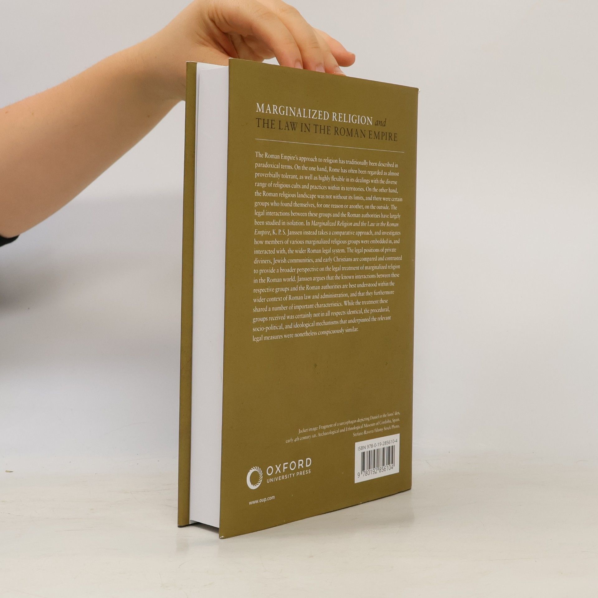 K. P. S. Janssen Marginalized Religion and the Law in the Roman Empire