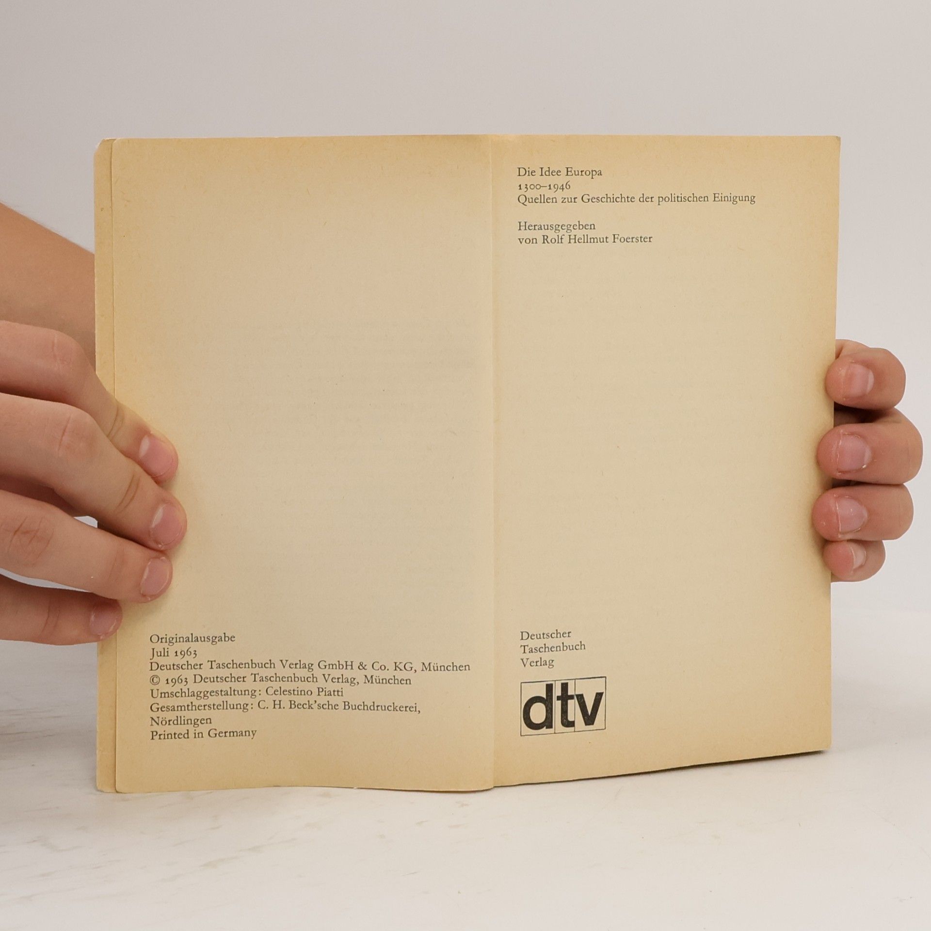 Autorenkollektiv Die Idee Europa 1300-1946