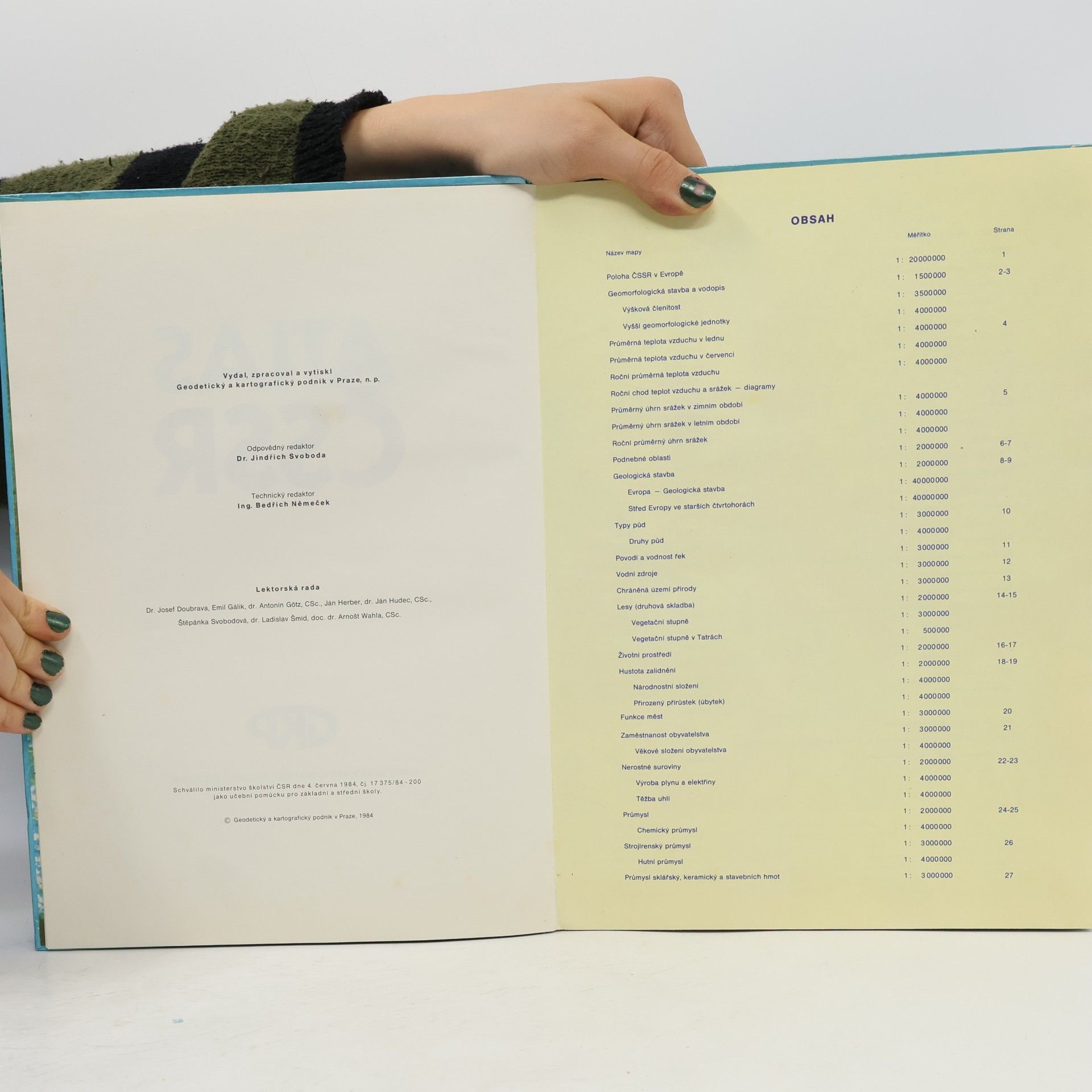 Jindřich Svoboda Atlas ČSSR