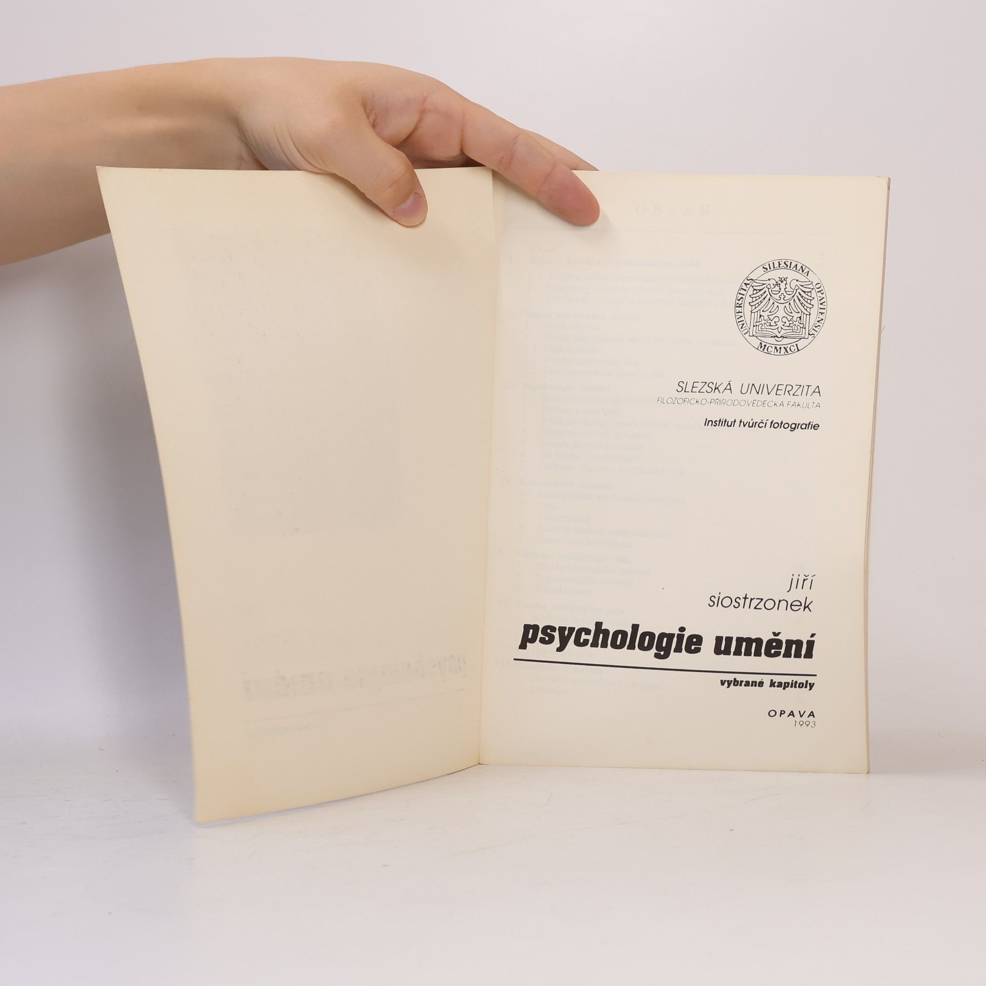 Jiří Siostrzonek Kapitoly z psychologie umění