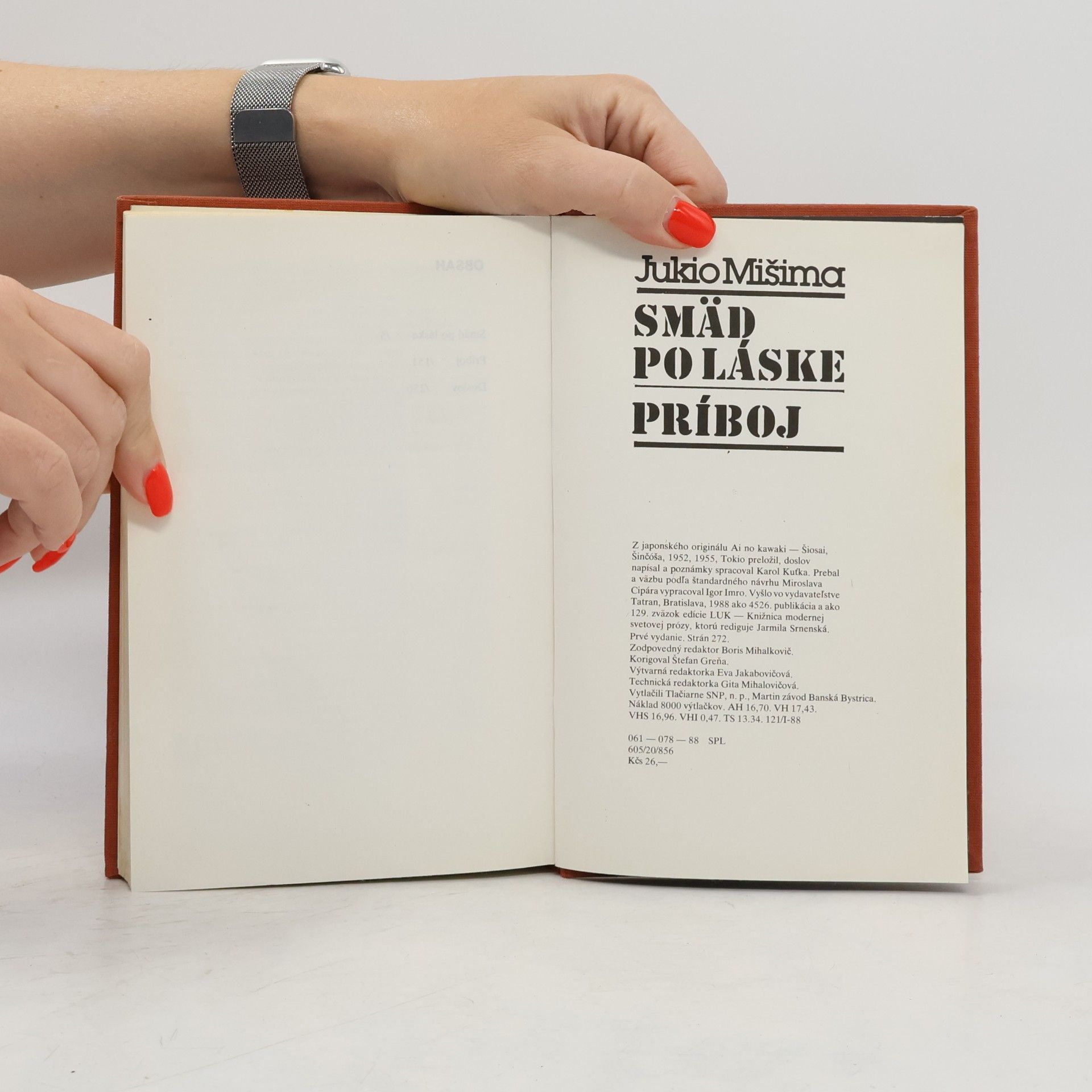 Yukio Mishima Smäd po láske / Príboj (2 knihy v jednom svazku)