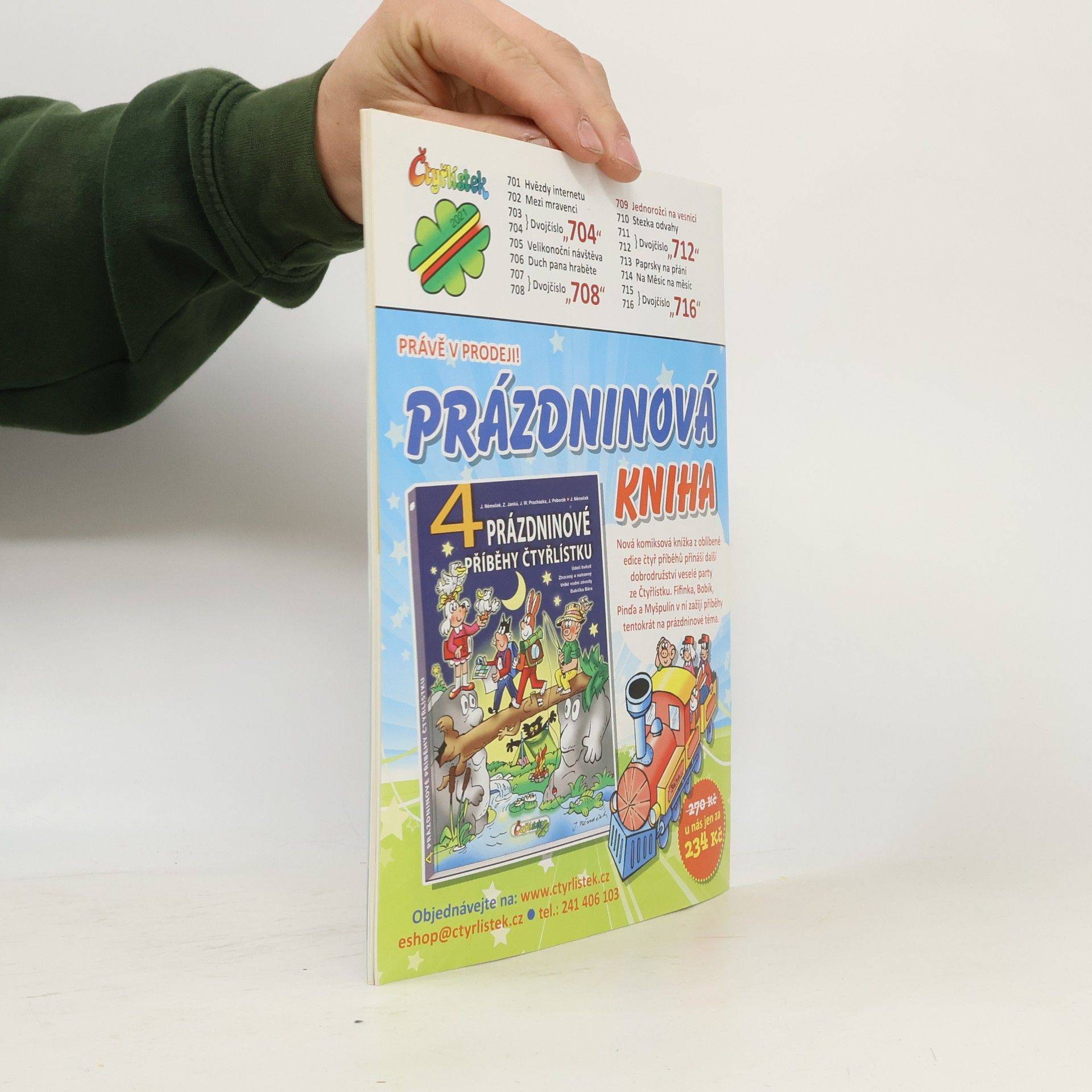 Jaroslav Němeček Čtyřlístek 709. 9/2021. Jednorožci na vesnici