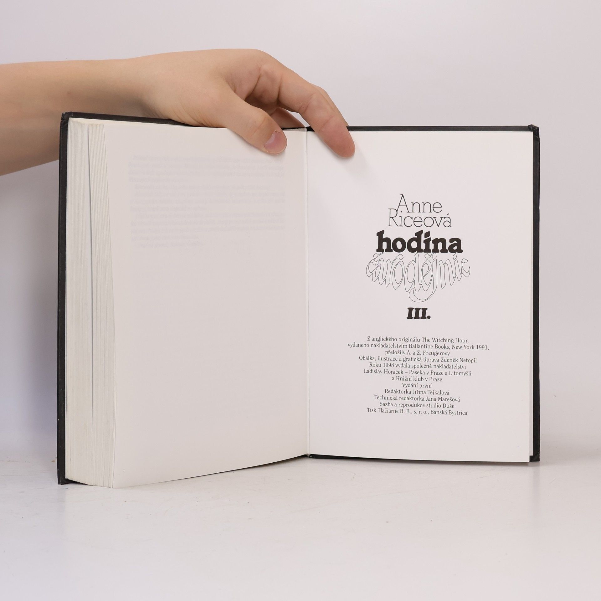Anne Rice Hodina čarodějnic III.