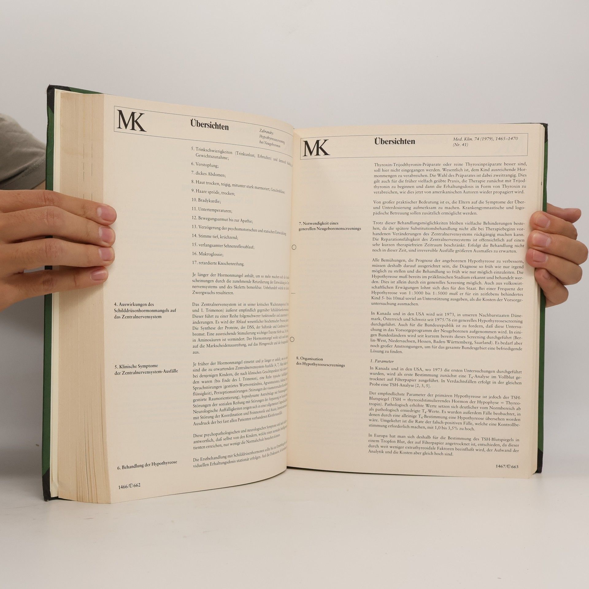 Autorenkollektiv Medizinische Klinik 74. Jahrgang
