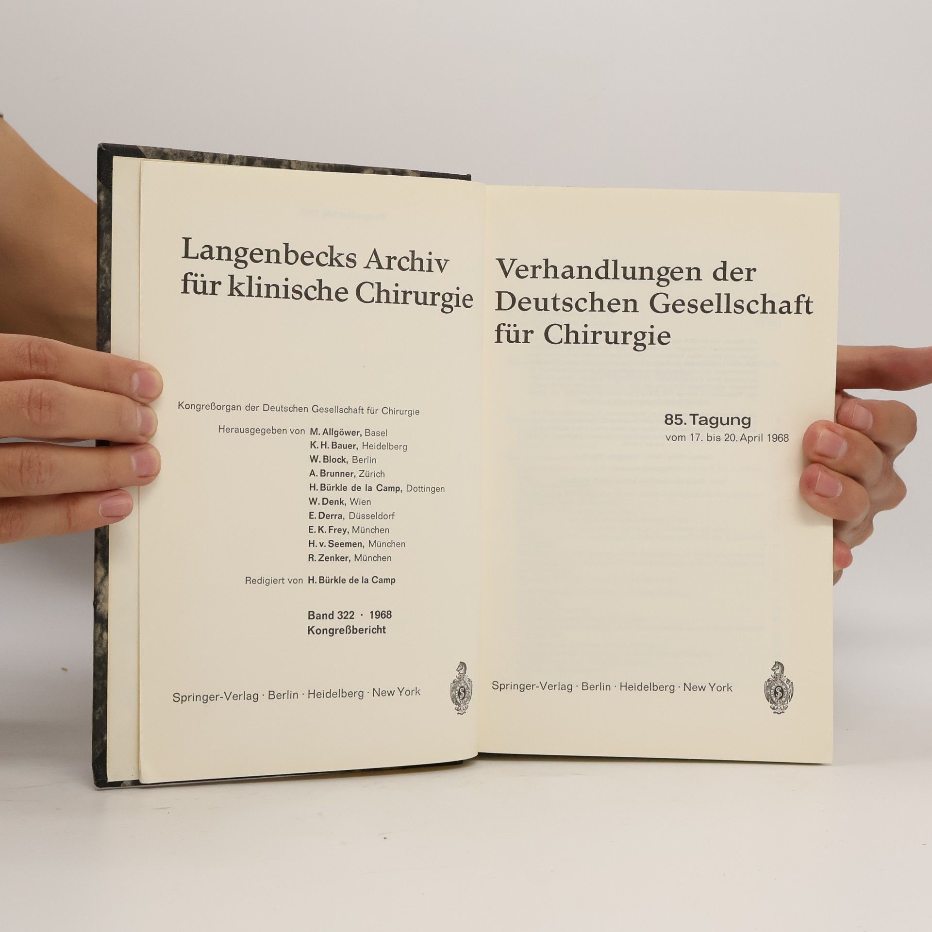 Various authors Verhandlungen der Deutschen Gesellschaft für Chirurgie