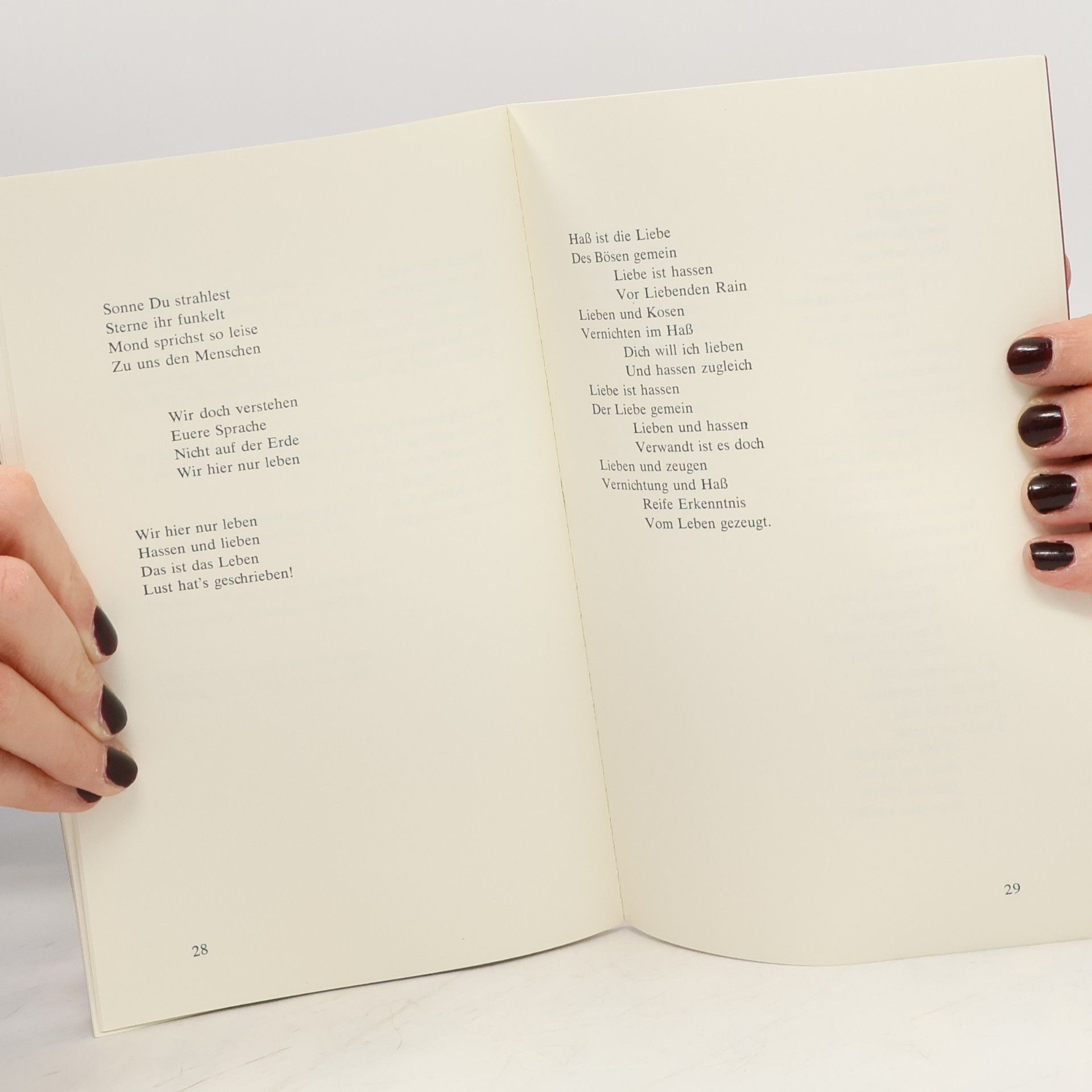 Erich Weihs Worte ohne Titel