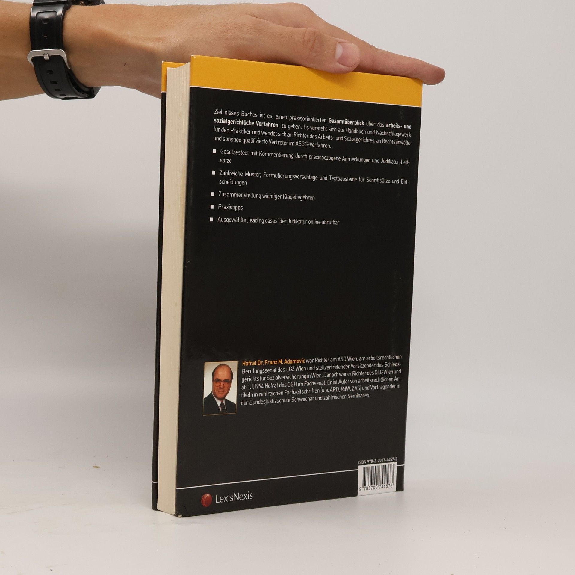 Franz M. Adamovic Handbuch zum ASG-Verfahren