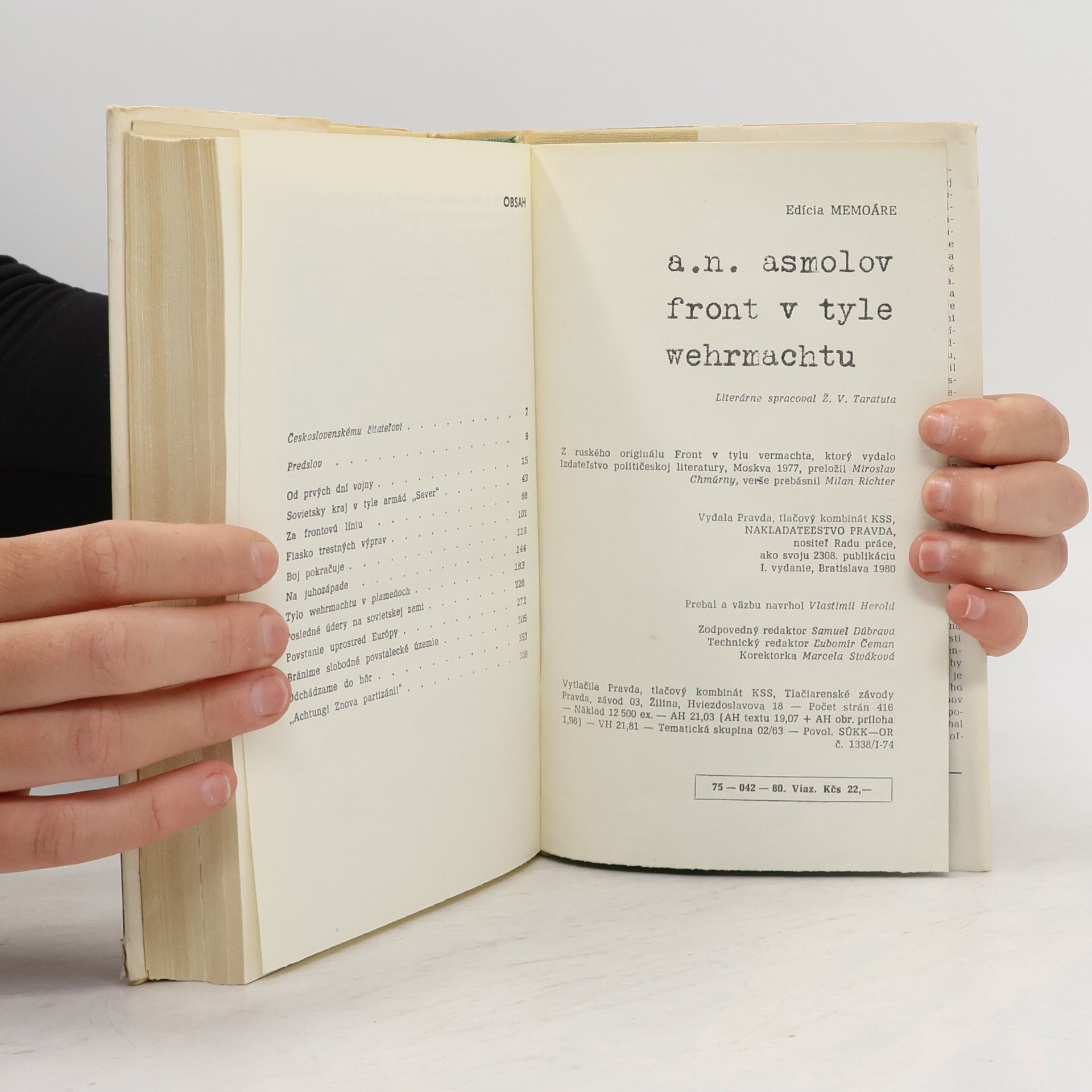 Aleksej Nikitič Asmolov Front v tyle wehrmachtu