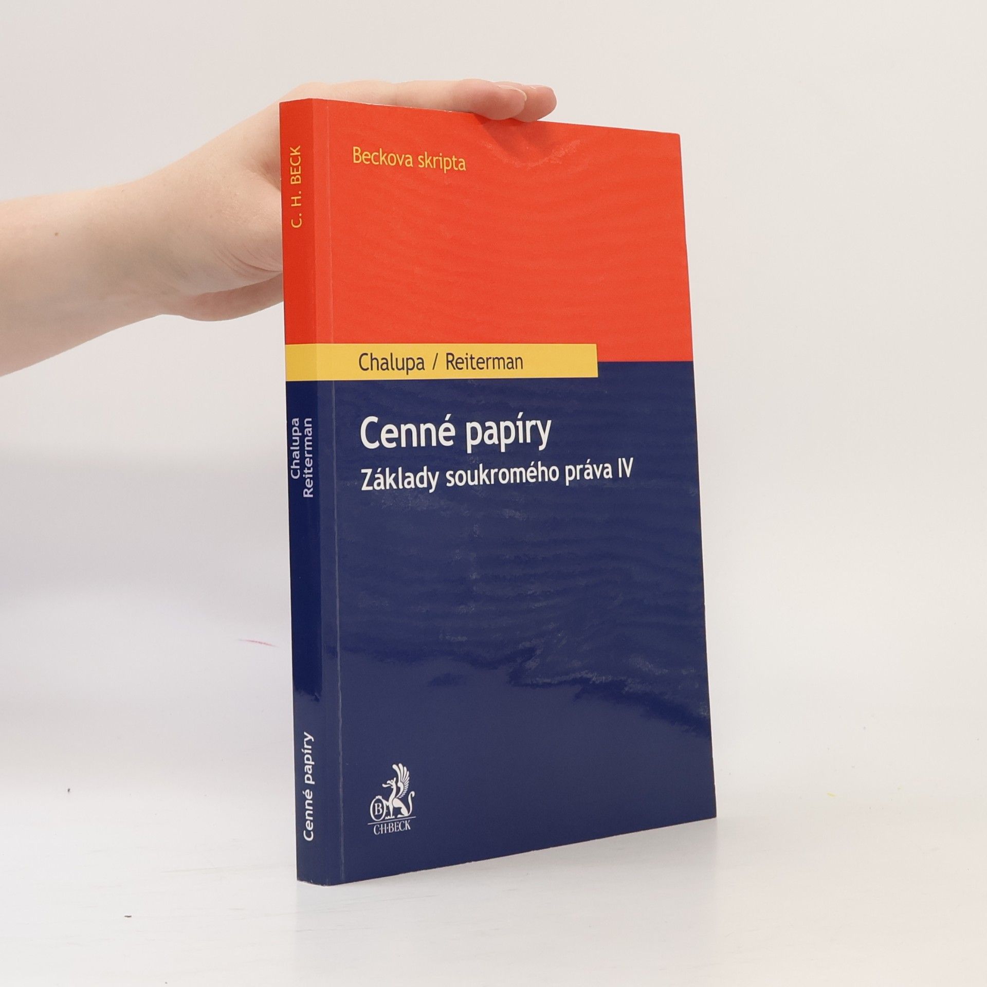 David Reiterman Cenné papíry: Základy soukromého práva IV