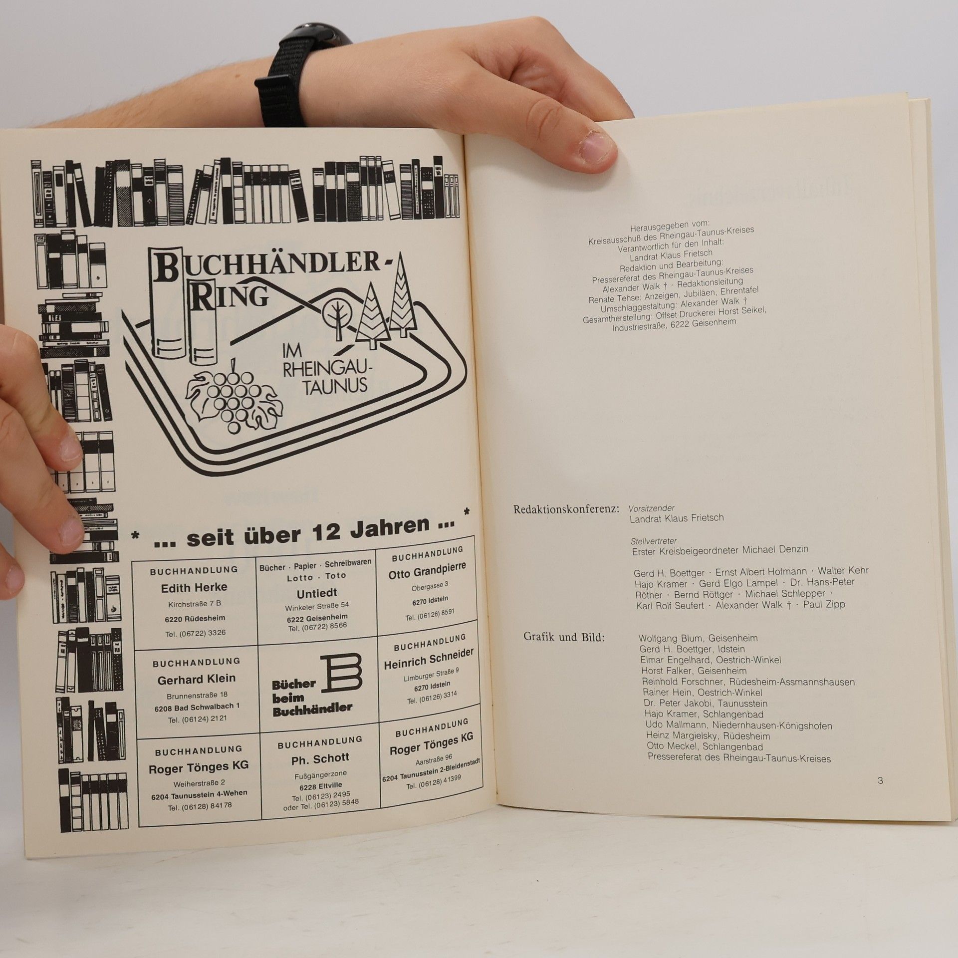 kolektiv Rheingau-Taunus-Kreis Heimatjahrbuch 1993