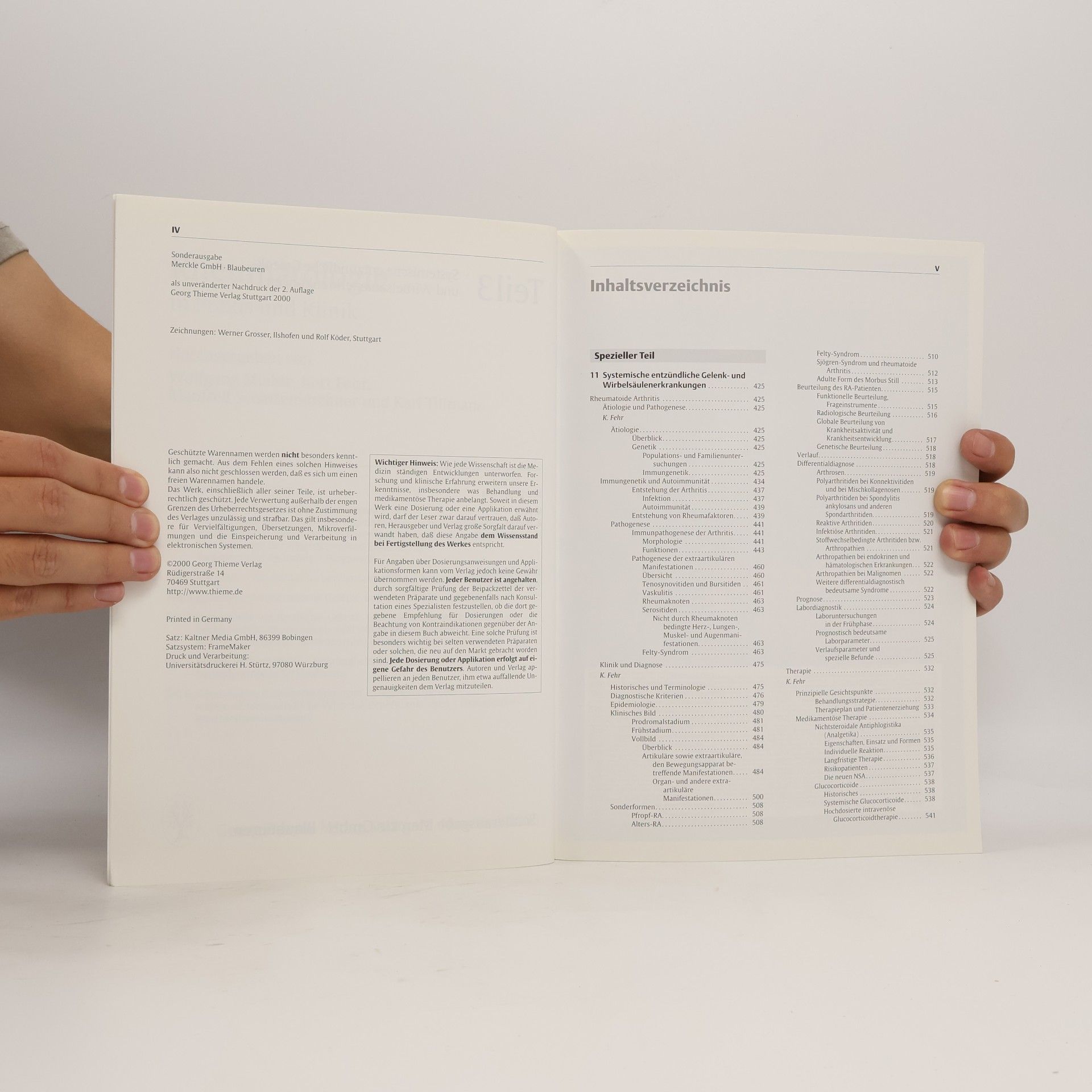 Autorenkollektiv Rheumatologie in Praxis und Klinik 3