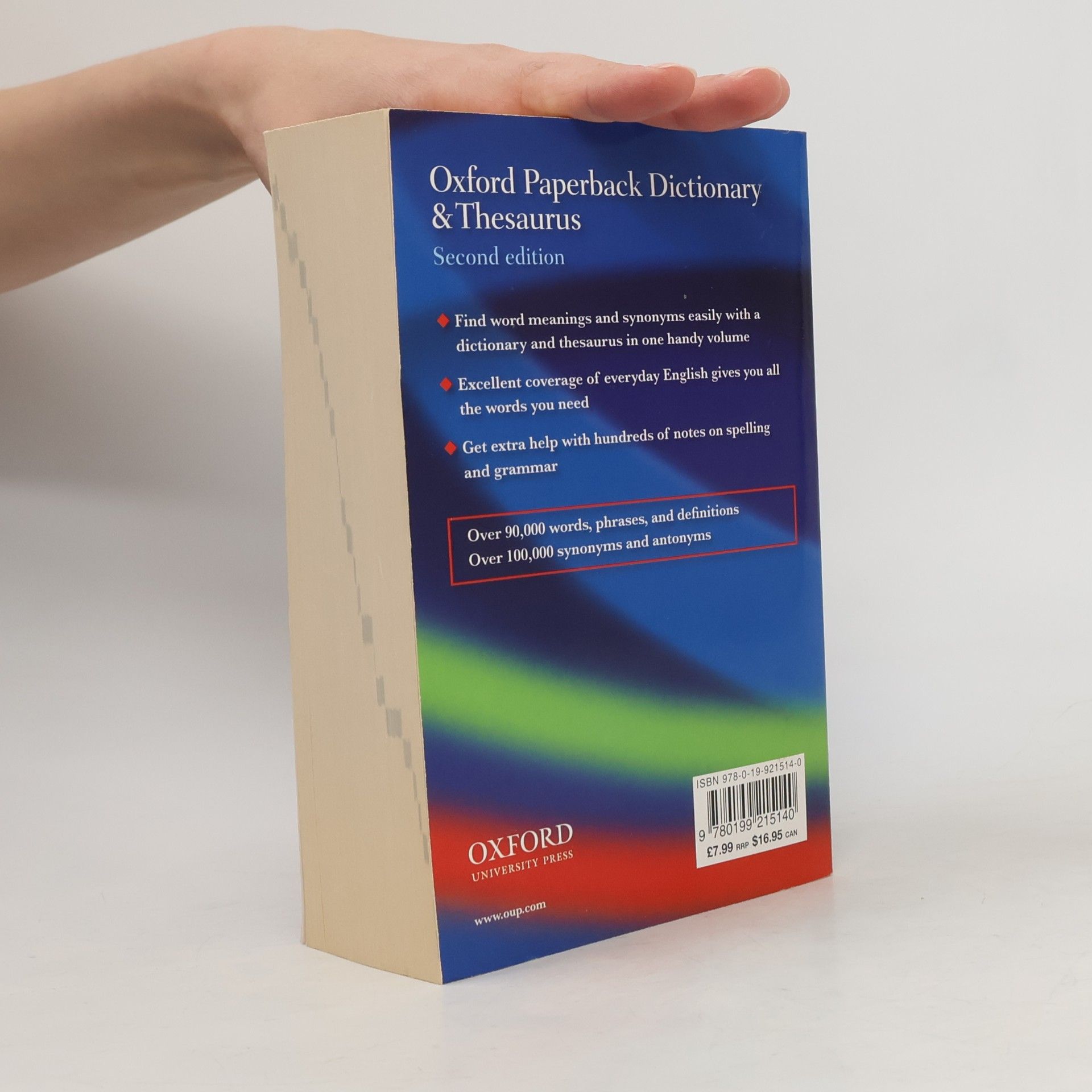 Sara Hawker Paperback Oxford Dictionary and Thesaurus