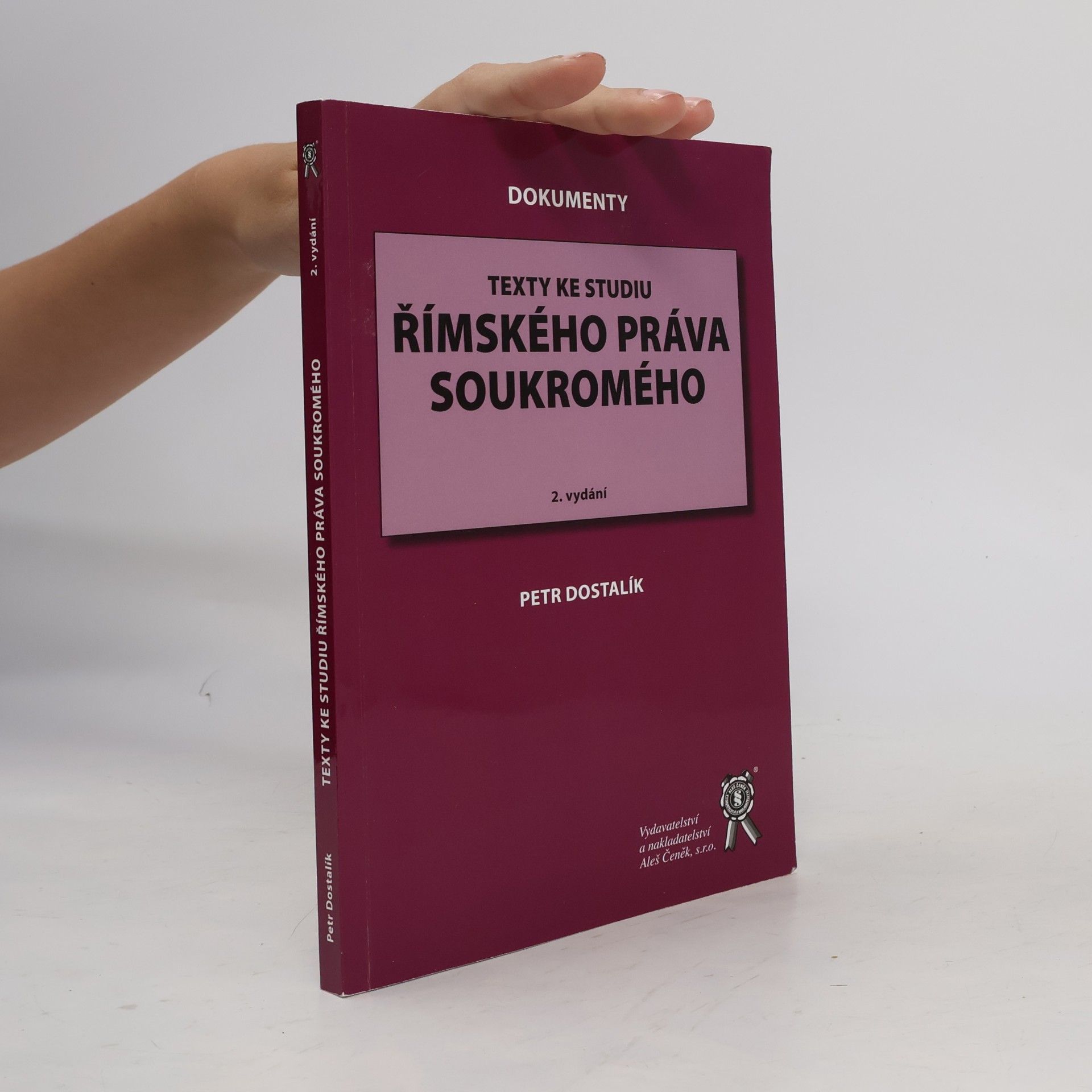 Petr Dostalík Texty ke studiu římského práva soukromého