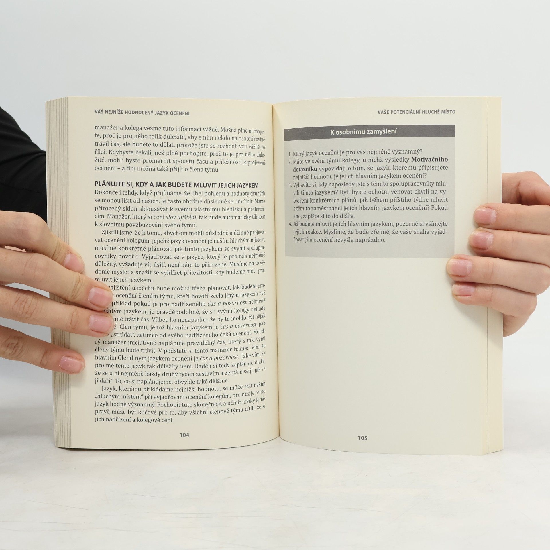 Gary Chapman Pět jazyků ocenění v pracovních vztazích